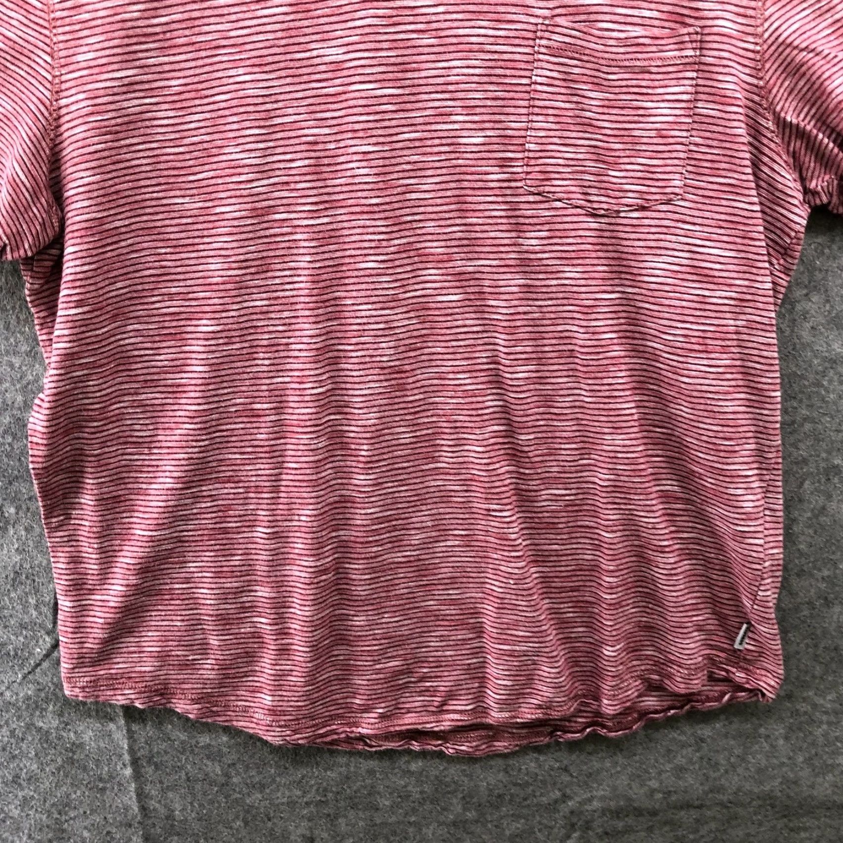 Express Express T Shirt Womens Large L Pink Striped Heather Crewneck Cotton Knit T-Shirt, Express, Casual, Short Sleeve, Pink Striped Heather, Womens L Size L / US 10 / IT 46 - 4 Thumbnail