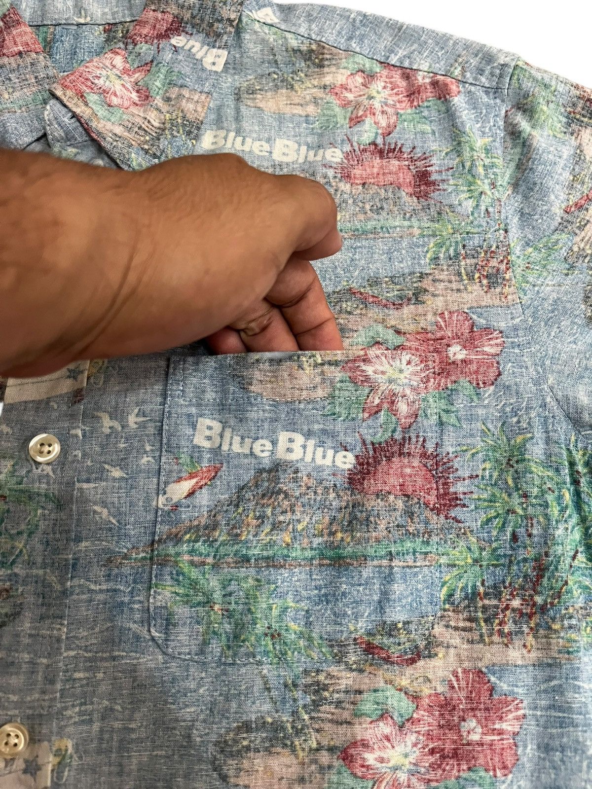Blue Blue Japan × HOLLYWOOD RANCH MARKET Blue Blue Hawaii Shirt Size US M / EU 48-50 / 2 - 6 Thumbnail