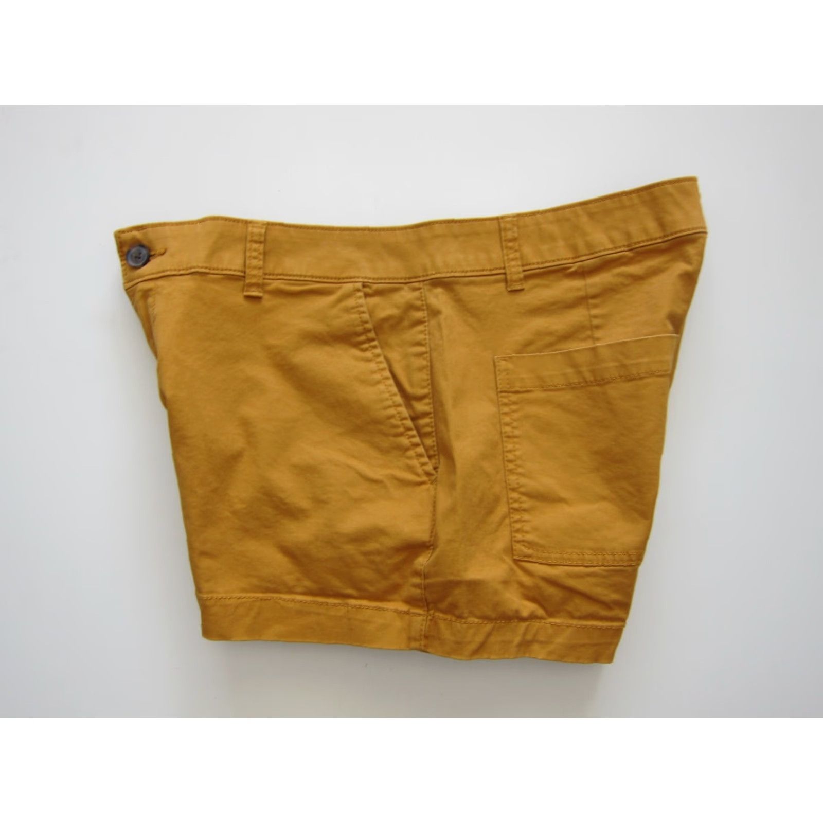 Gap Gap Mustard Yellow Orange Cotton Stretch Pocket Chino 3" Short Women 10 Size 32" / US 10 / IT 46 - 3 Thumbnail