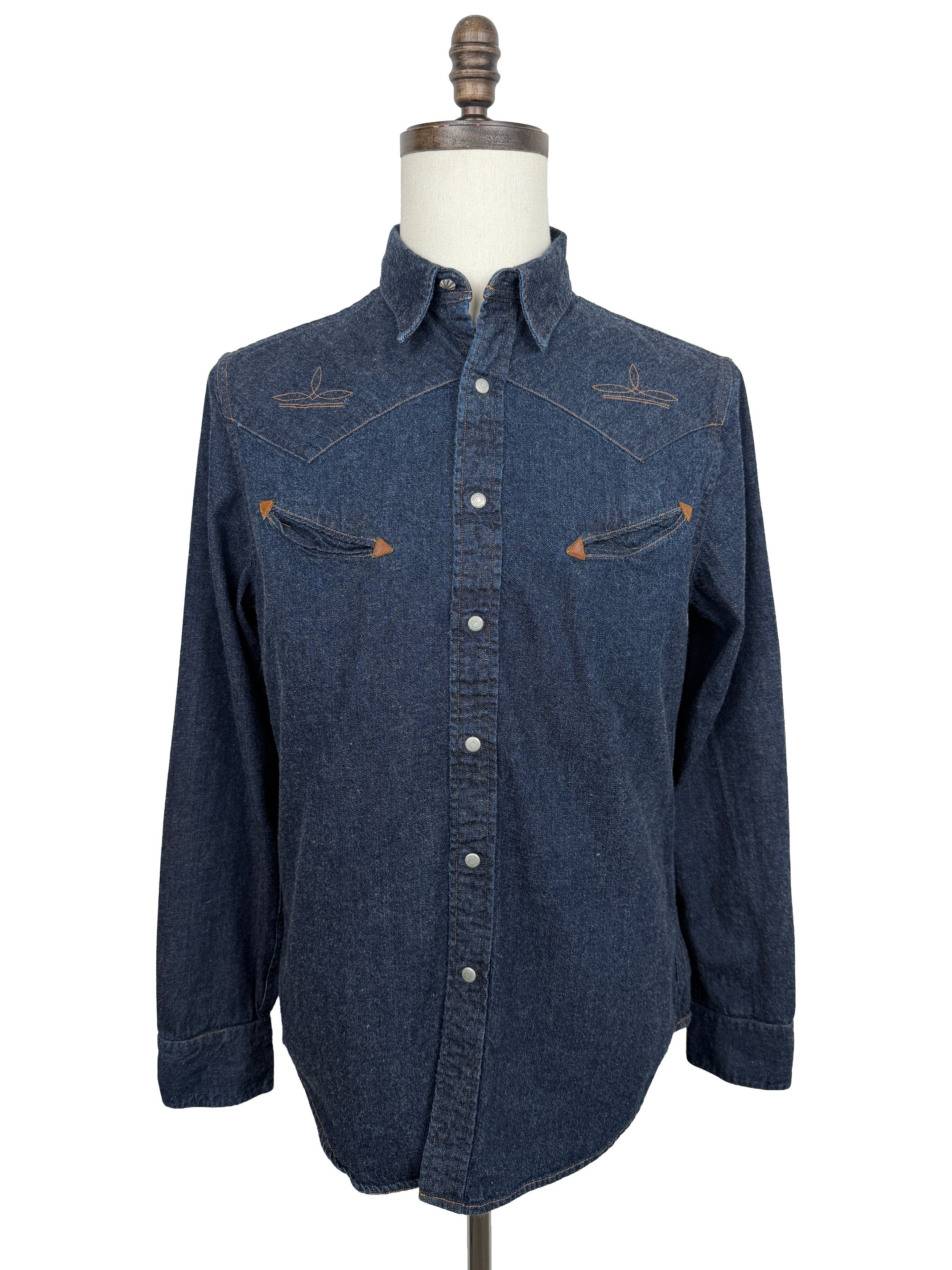 RRL Ralph Lauren Polo Western Slim Fit Western Shirt Size US M / EU 48-50 / 2 - 1 Thumbnail