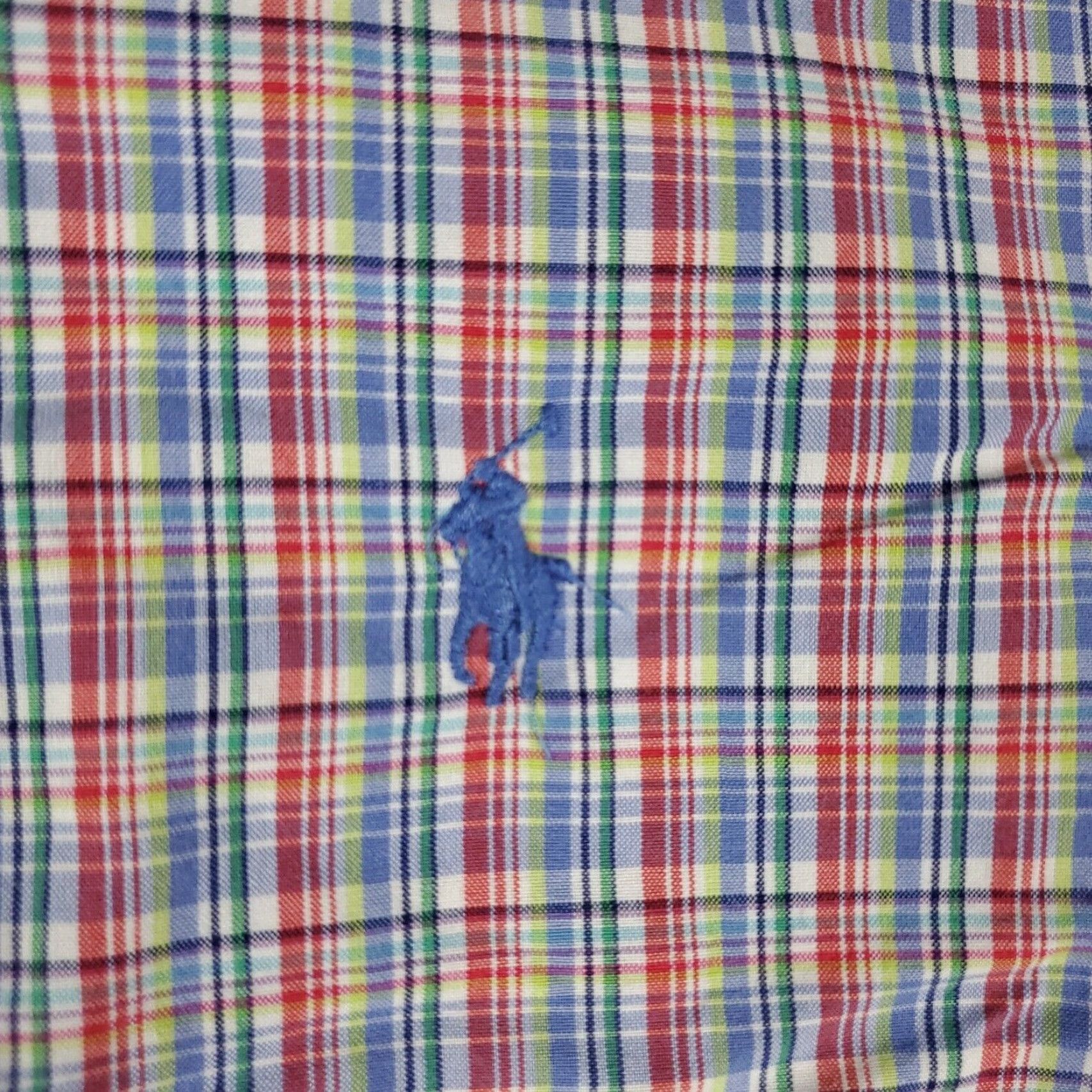 Ralph Lauren VINTAGE Ralph Lauren Shirt Men Size Medium Long Sleeve Button-Up Plaid Cotton Blue Red Fall Winter Size US M / EU 48-50 / 2 - 2 Thumbnail