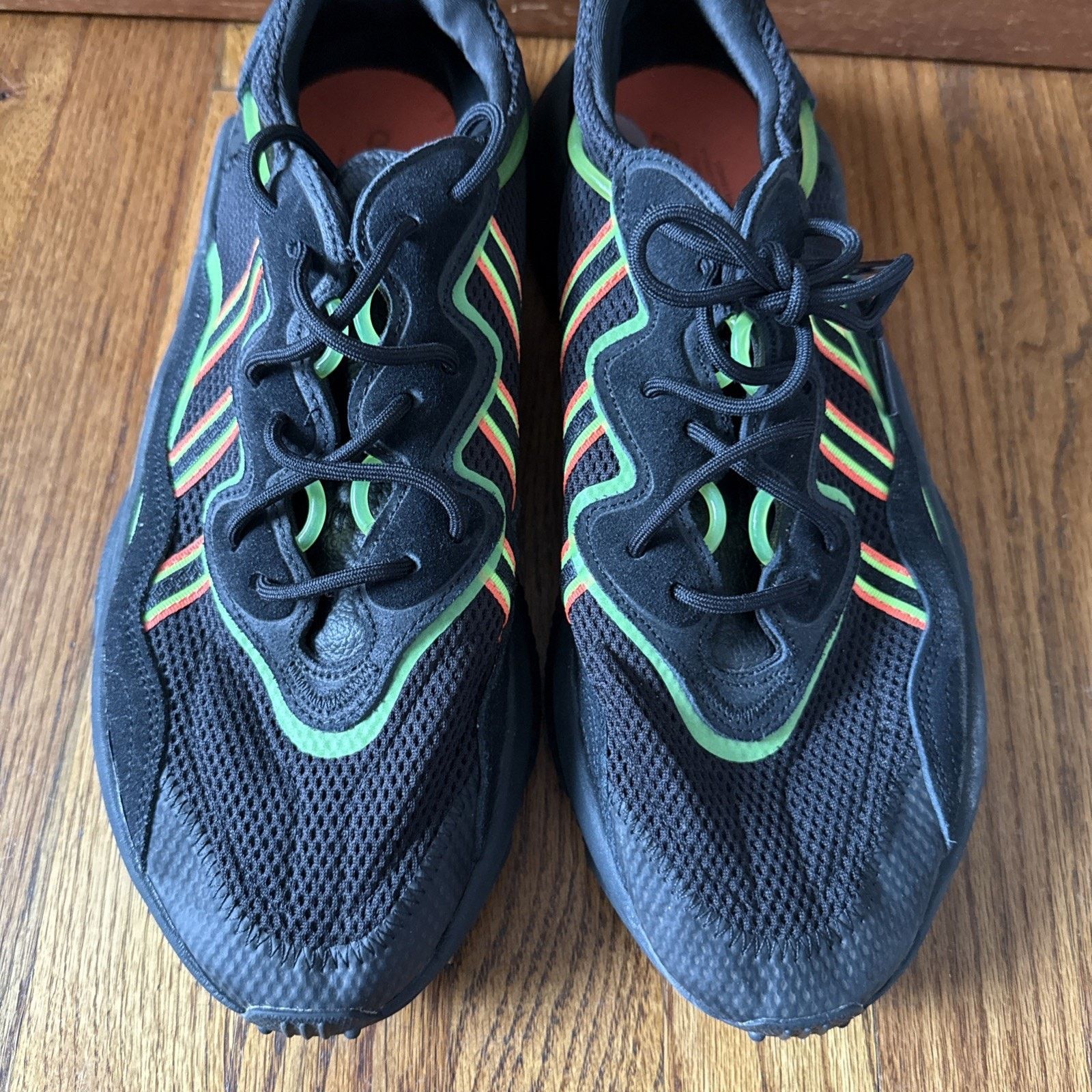 Adidas Size 12 Adidas Ozweego Black Orange Green-EE5696 Size US 12 / EU 45 - 6 Thumbnail