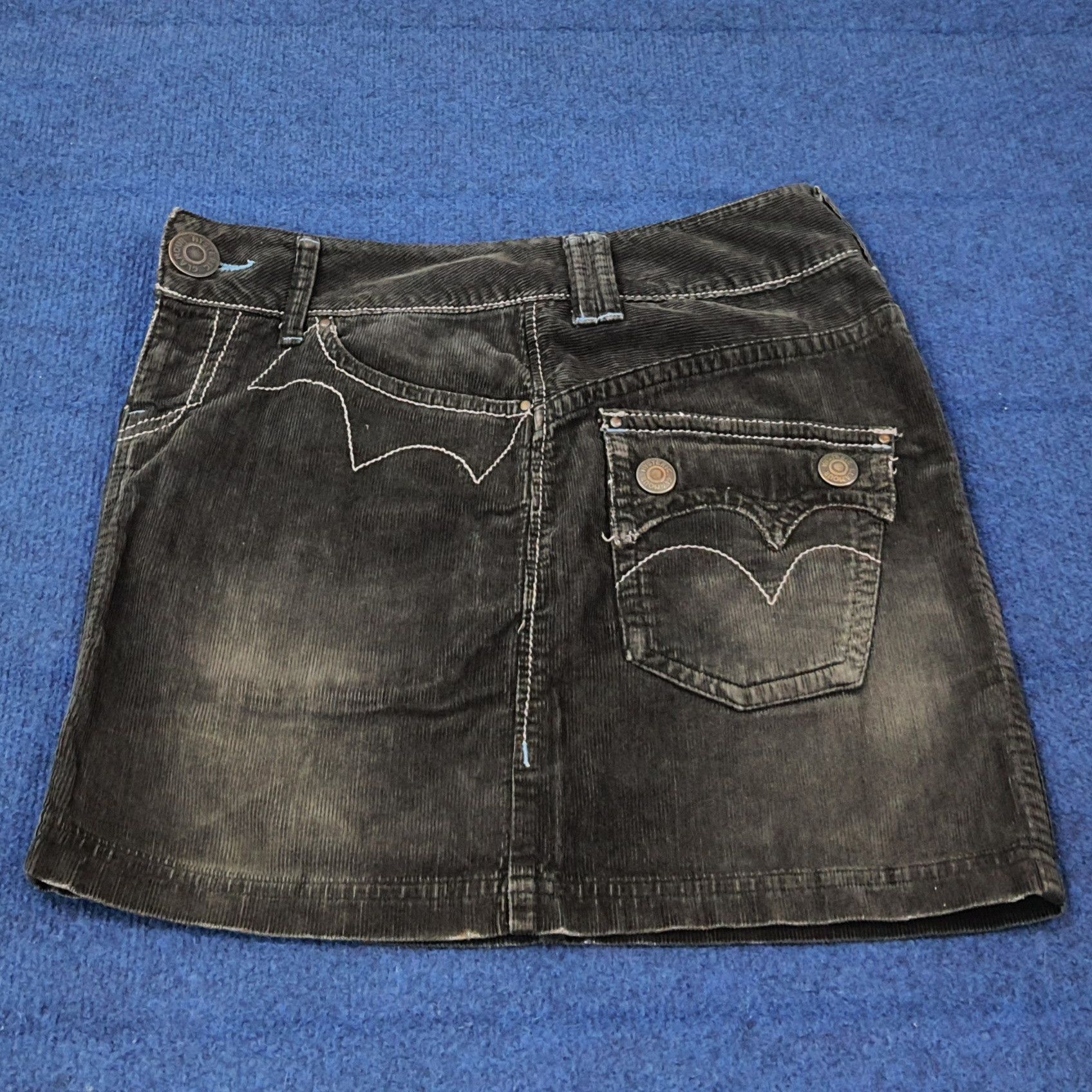 Hysteric Glamour Vintage Hysteric Glamour Corduroy Custom Logo Skirt C265N6 Size 28" / US 6 / IT 42 - 6 Thumbnail