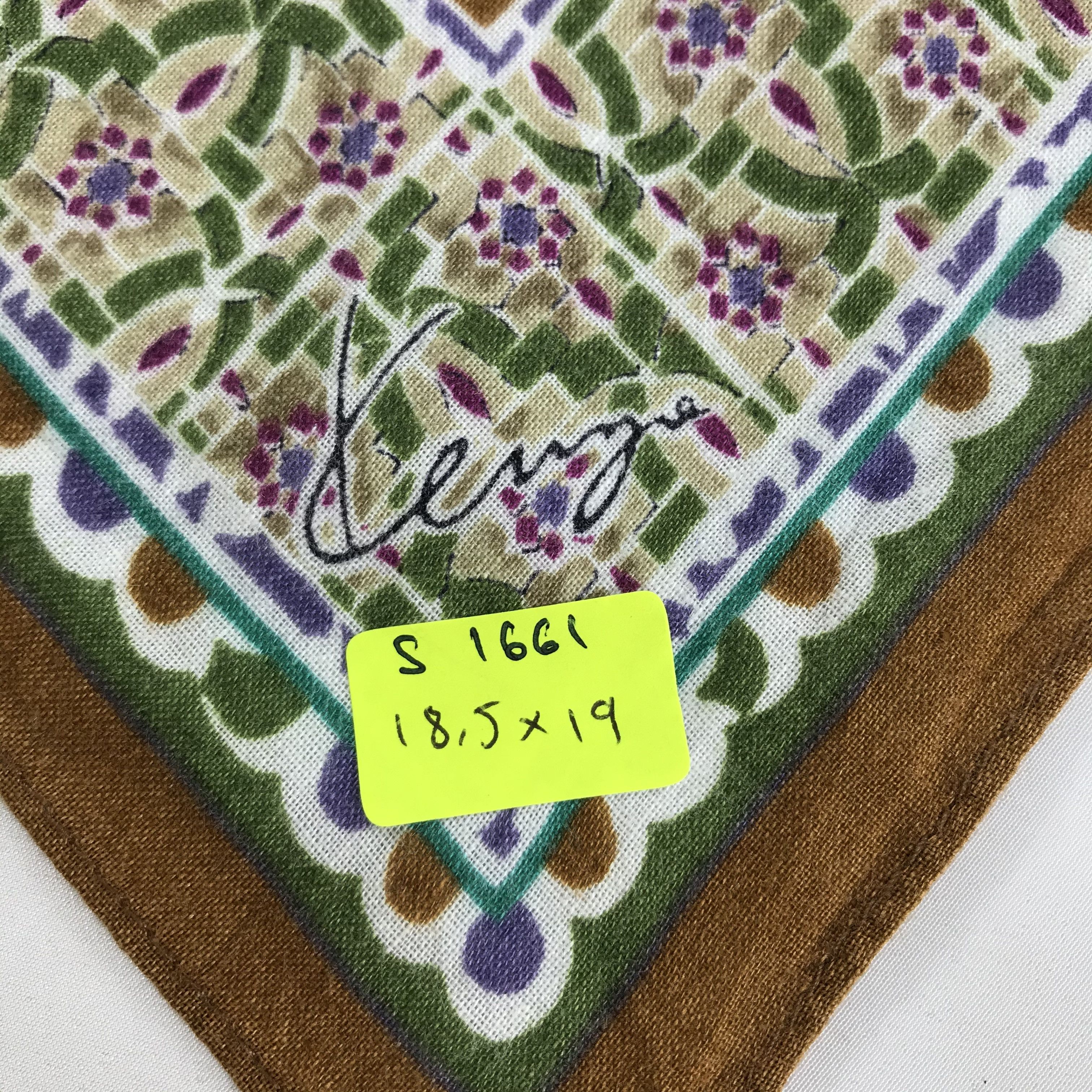 Kenzo × Vintage Kenzo Bandana / Handkerchief / Neckerchief - S1661 Size ONE SIZE - 5 Thumbnail