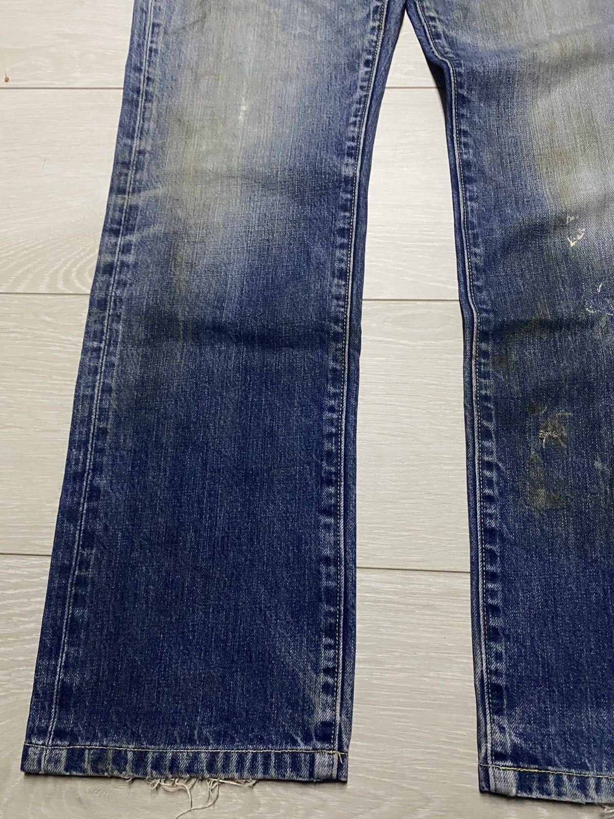 Uniqlo Vintage Japanese Brand Uniqlo Grunge Distressed Loose Jeans Size US 32 / EU 48 - 11 Thumbnail
