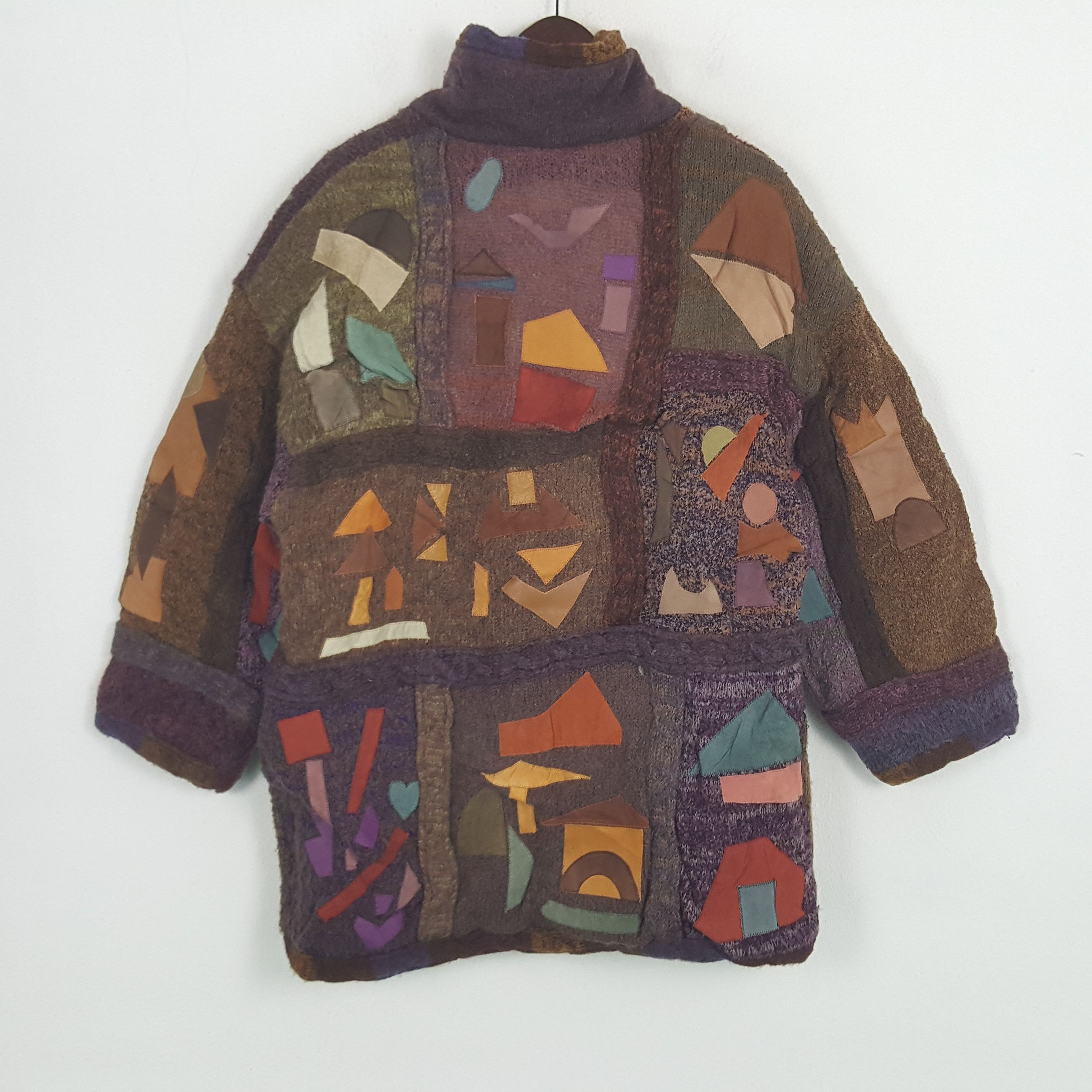 Vintage Vintage Adriano Viarengo Wool Winter Jacket Size XL / US 12-14 / IT 48-50 - 3 Thumbnail