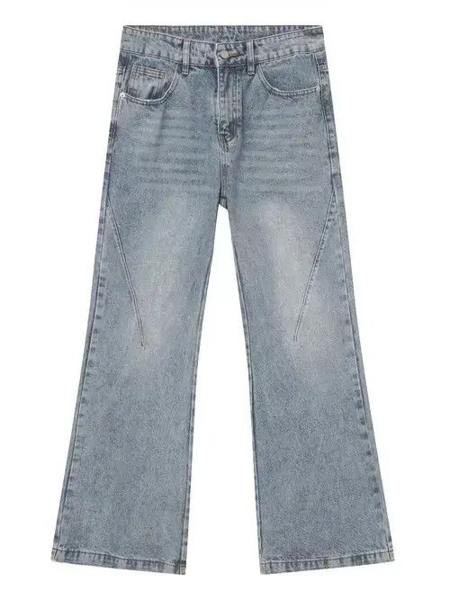 Jean Vintage light blue washed micro-flare jeans Size US 34 / EU 50 - 6 Thumbnail