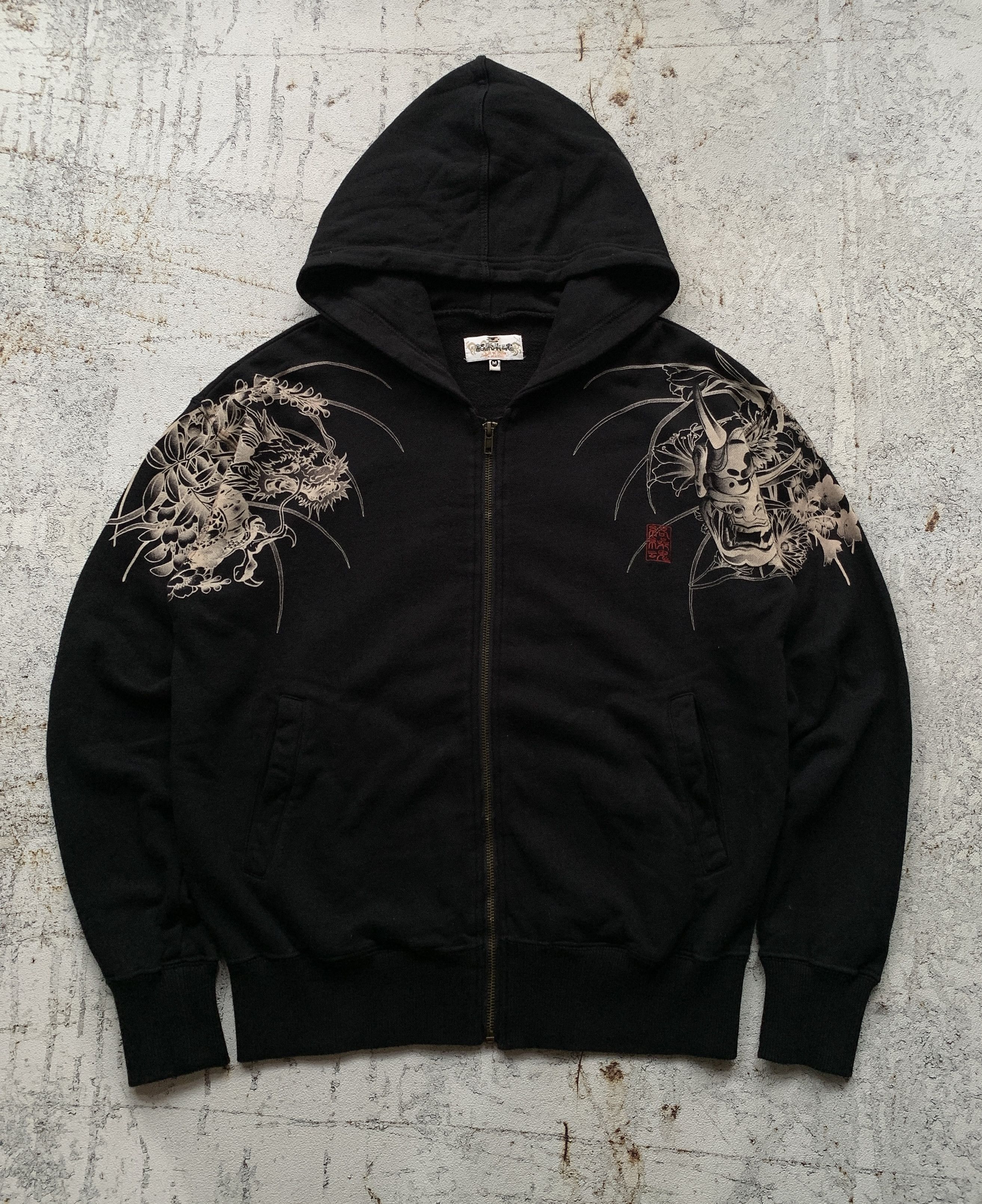 Karakuri Tamashii Karakuri Tamashii Sukajan Devil Dragon Embroidery Zip Hoodie Size US M / EU 48-50 / 2 - 1 Thumbnail