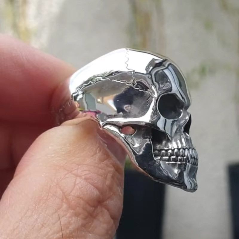 Jewelry × Vintage Retro Personality Skull Ring Size ONE SIZE - 3 Thumbnail