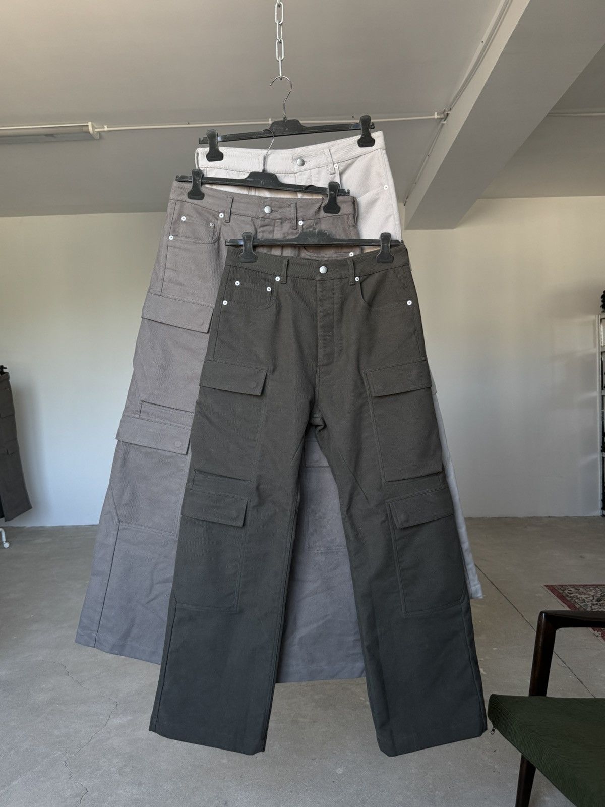 Rick Owens Rick Owens FW25 Double Cargo Pants Size US 30 / EU 46 - 14 Thumbnail