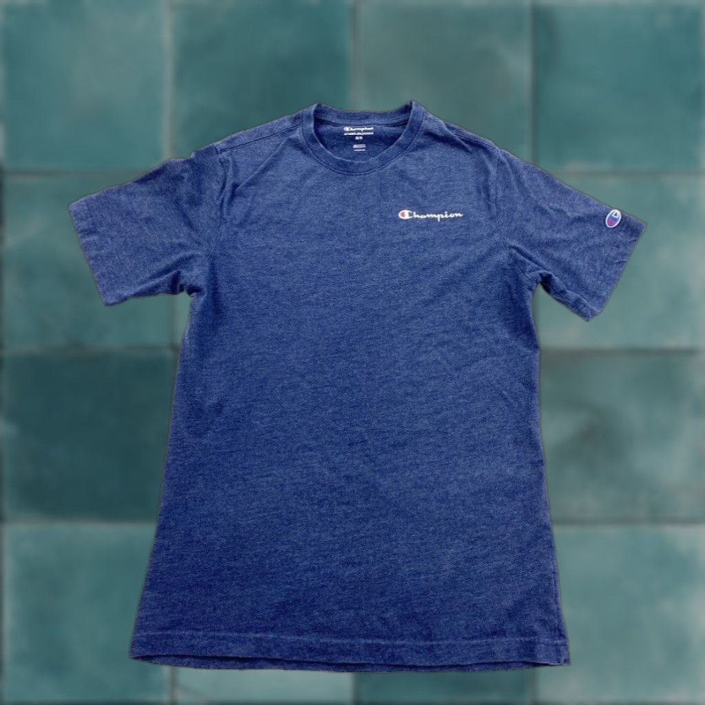 Champion Champion Shirt M Blue Logo Spell Out Mens Size US M / EU 48-50 / 2 - 1 Thumbnail