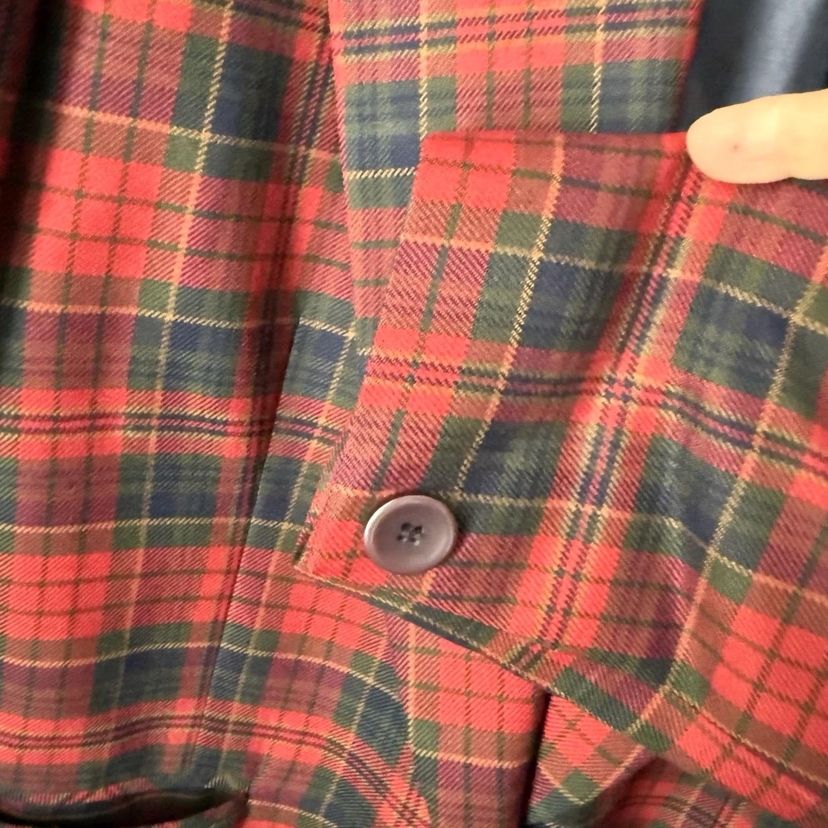 Pendleton VTG Pendleton Blazer Jacket Womens Size 16 Red/Blue/Green Plaid Wool 90s USA Size XXL / US 16-18 / IT 52-54 - 7 Thumbnail