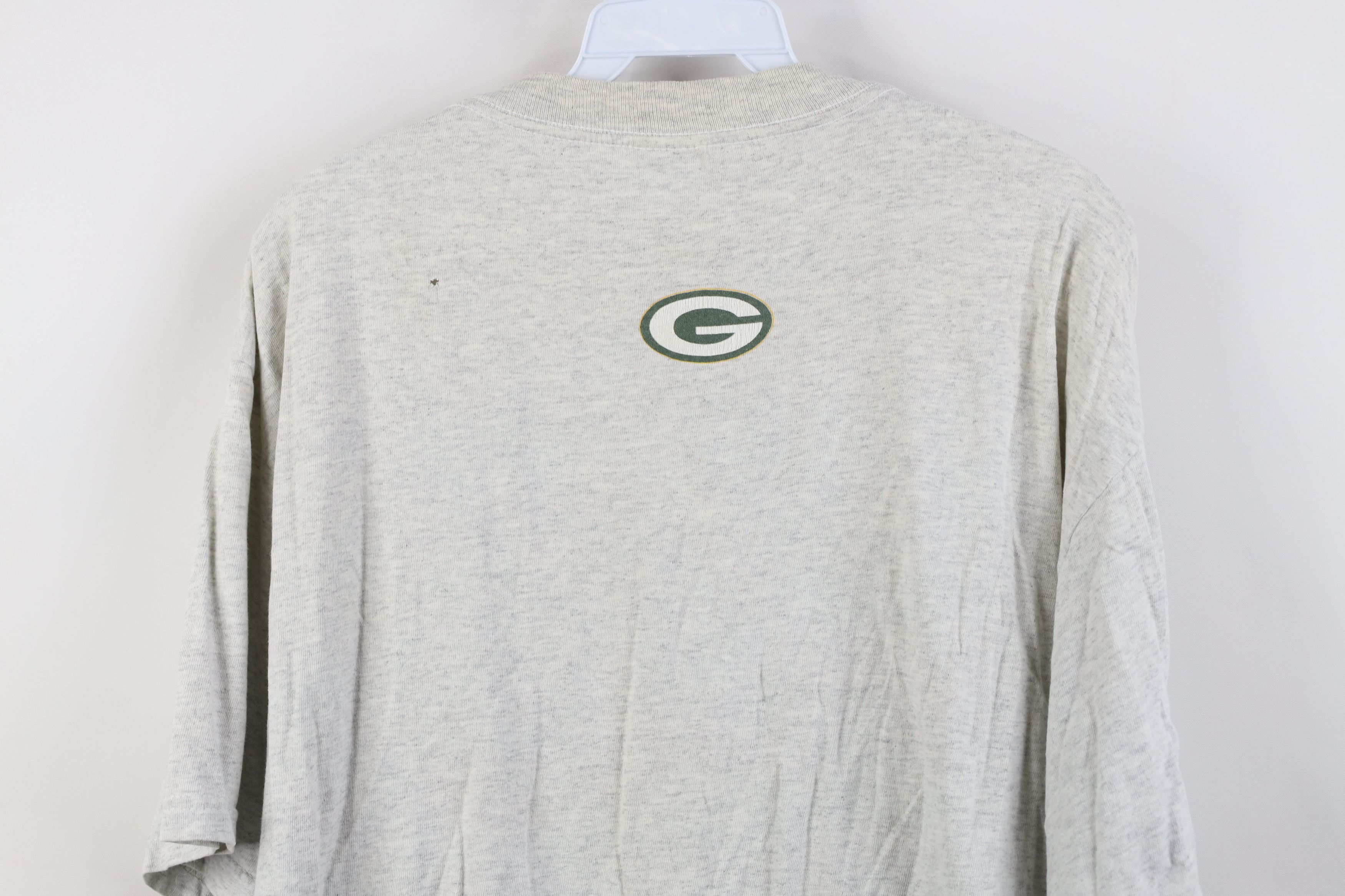 Vintage Vintage 90s Green Bay Packers Football T-Shirt Heather Gray Size US L / EU 52-54 / 3 - 14 Thumbnail