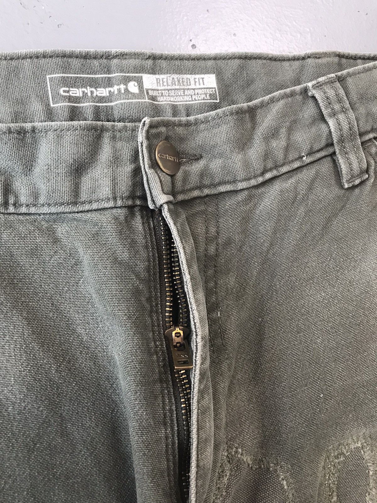 Carhartt × Vintage Vintage Carhartt b136 mos double knee denim Size US 33 - 7 Thumbnail