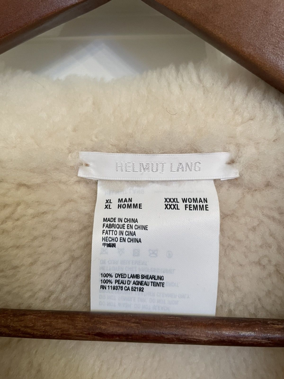 Helmut Lang Helmut Lang Shearling jacket Size US XL / EU 56 / 4 - 4 Thumbnail