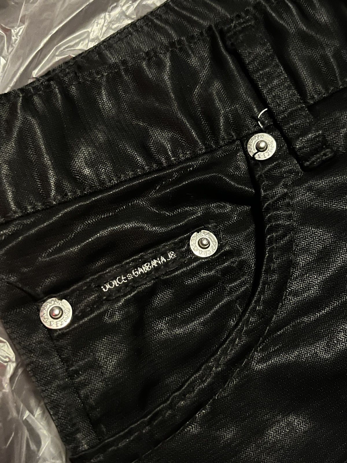 Designer × Japanese Brand × Vintage J&Ans Dolce & Gabbana Black Jeans (Youth Line) Size 32" / US 10 / IT 46 - 2 Thumbnail