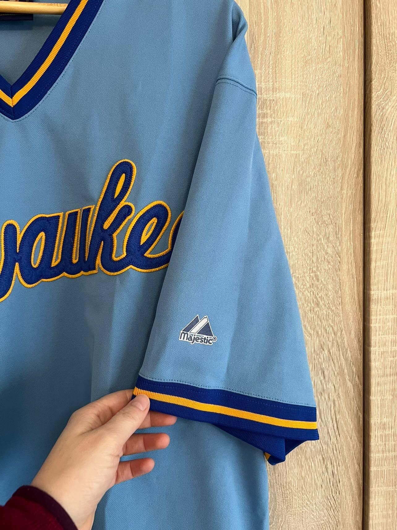 Cooperstown Collection Majestic Cooperstown Collection Milwaukee Brewer jersey Size US XXL / EU 58 / 5 - 4 Thumbnail
