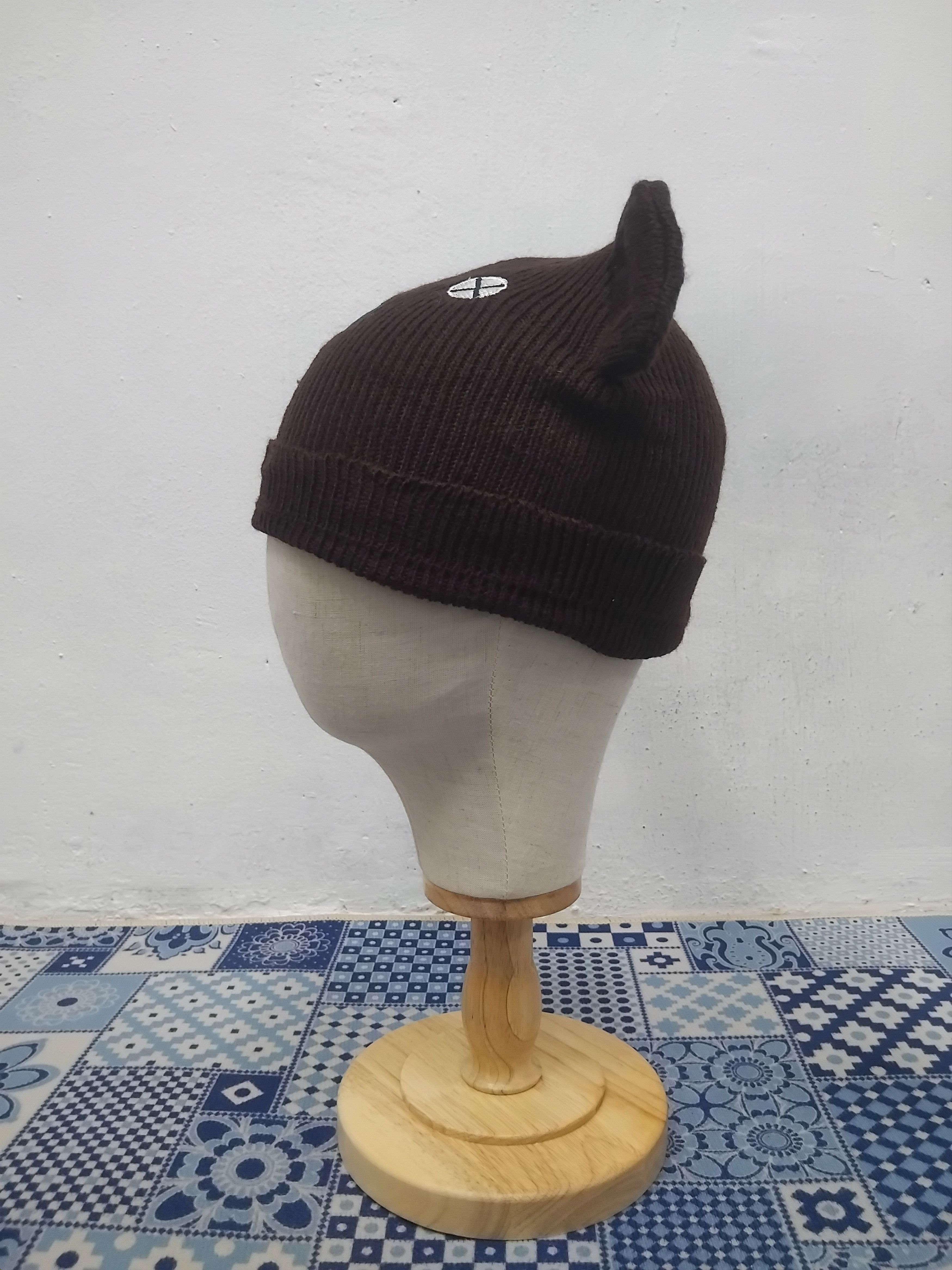 Japanese Brand 💥Bear chocolate colour beanie Size ONE SIZE - 6 Thumbnail