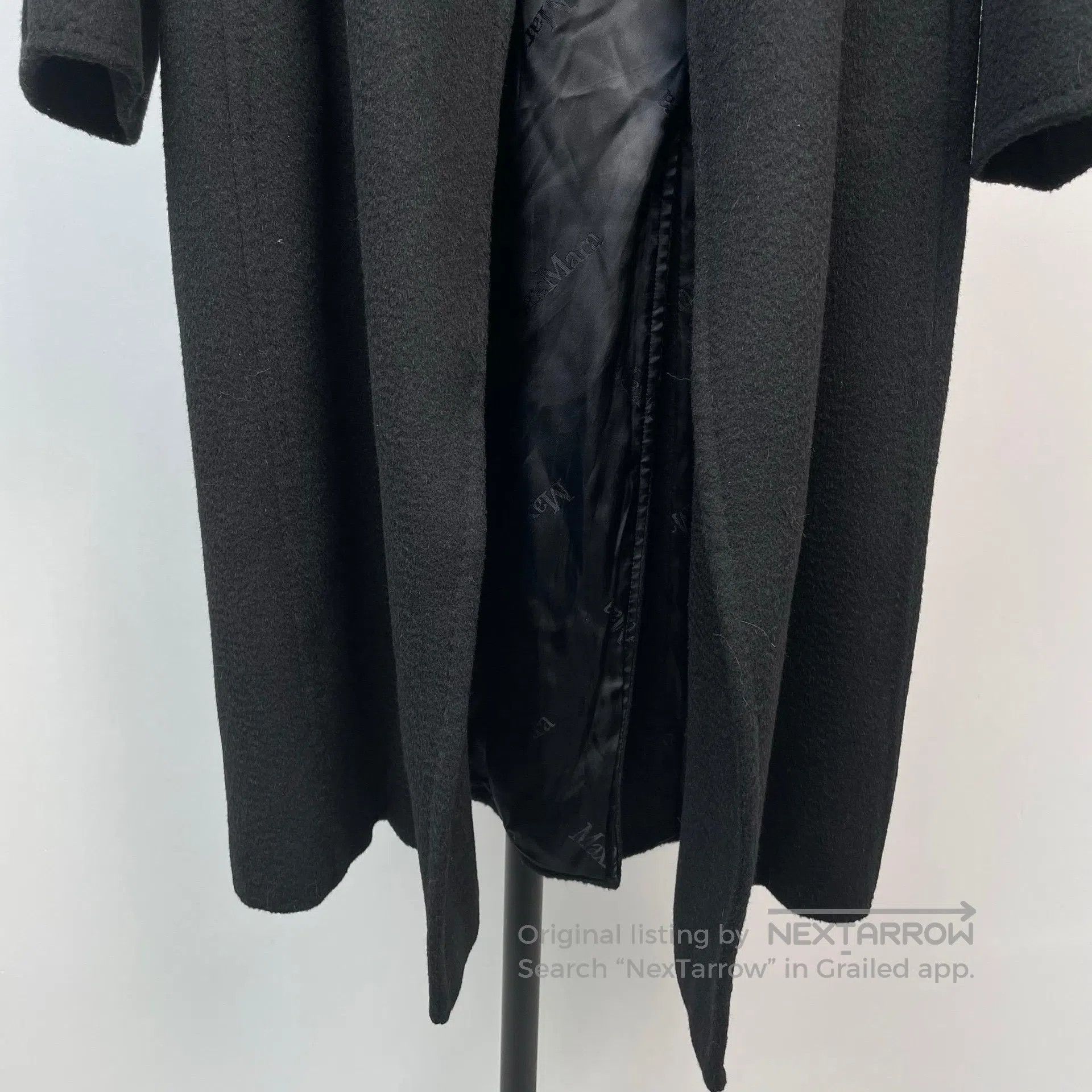 Max Mara Max Mara Black Long Camel Hair Coat| Size 4XL / US 24-26 - 3 Thumbnail