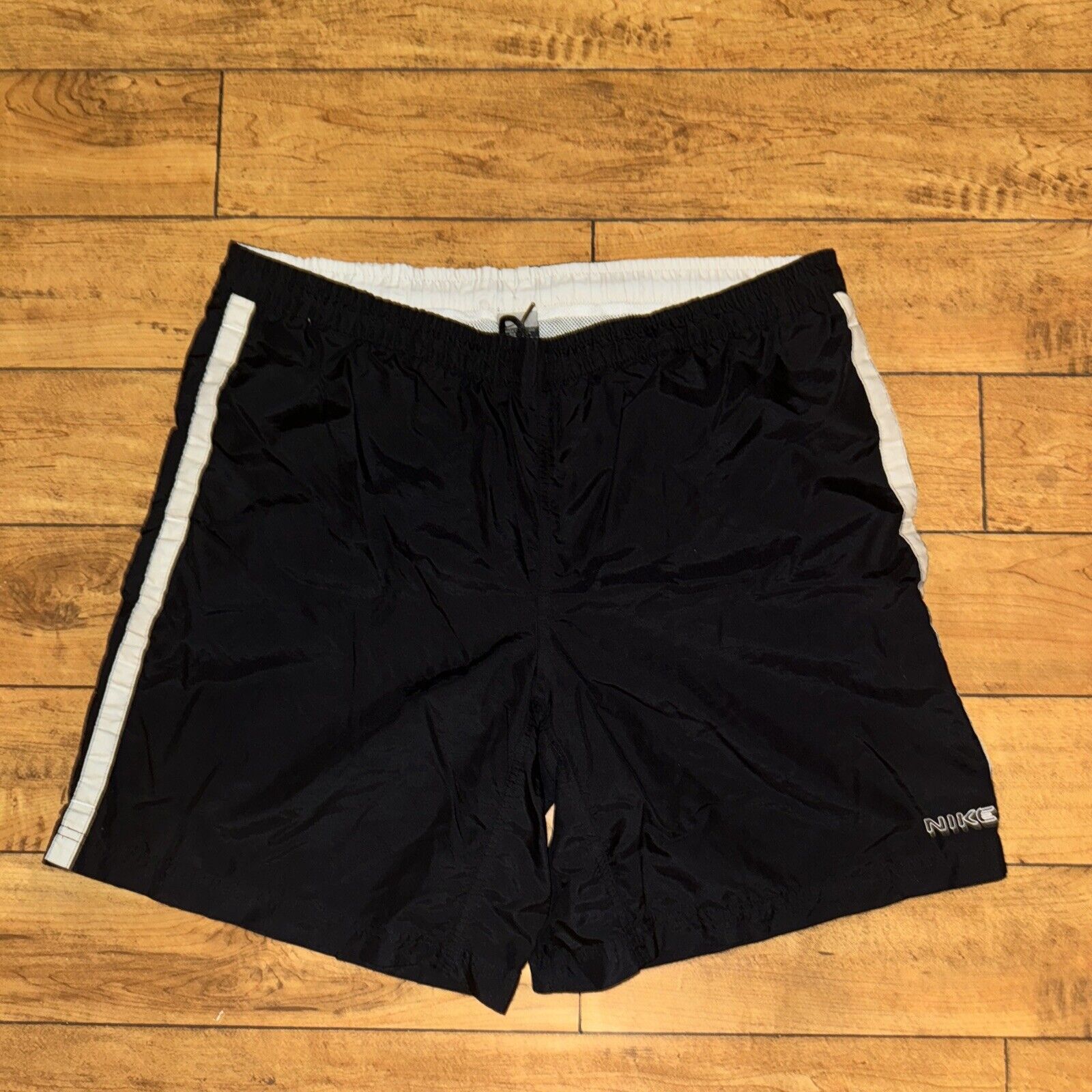 Nike × Vintage Vintage Nike Silver Tag Swim Trunks Shorts L Size 38 Black Size US 38 / EU 54 - 1 Thumbnail