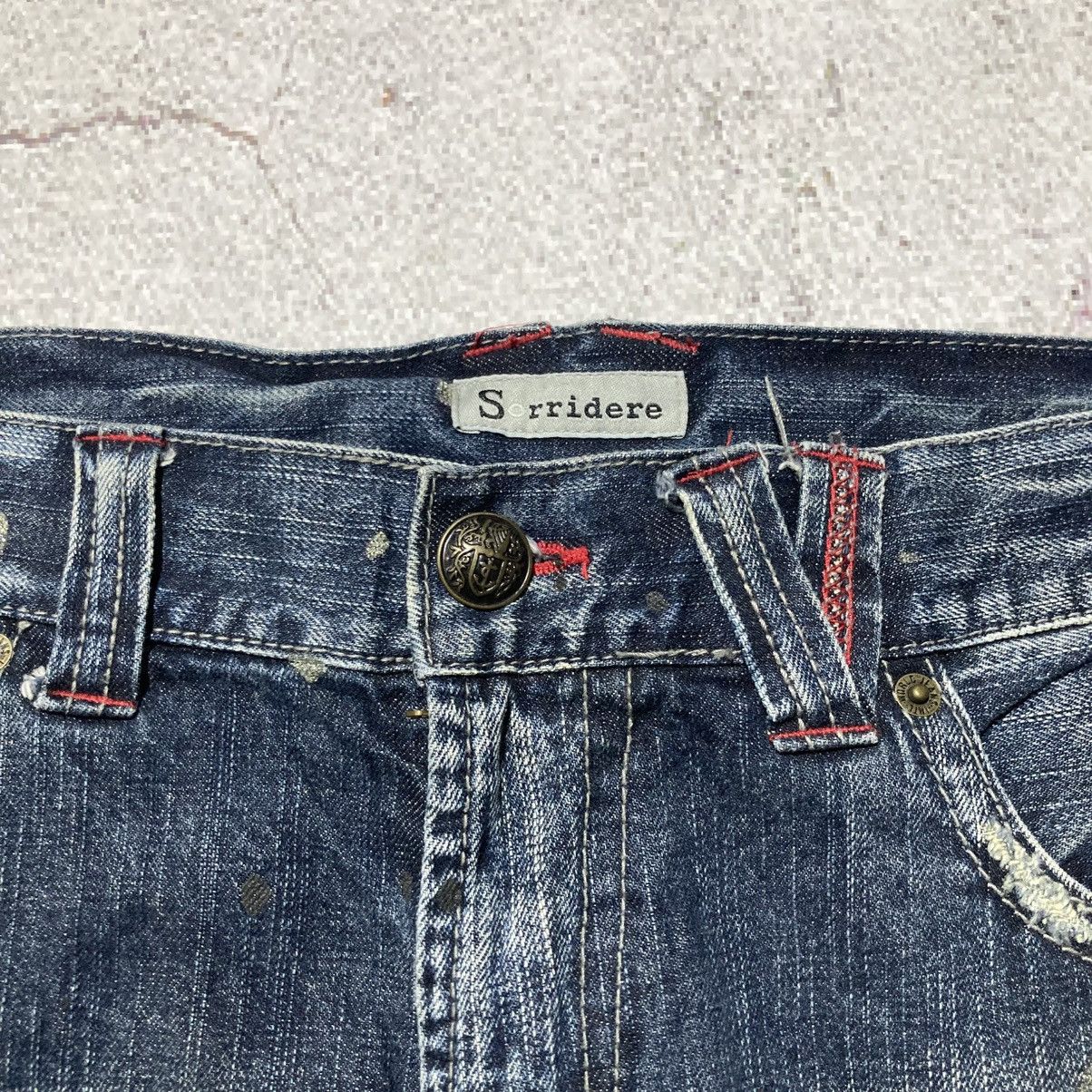 Japanese Brand 2000s Sorridere Distressed Ripped Denim Pants Y2k Grunge Size US 36 / EU 52 - 10 Thumbnail