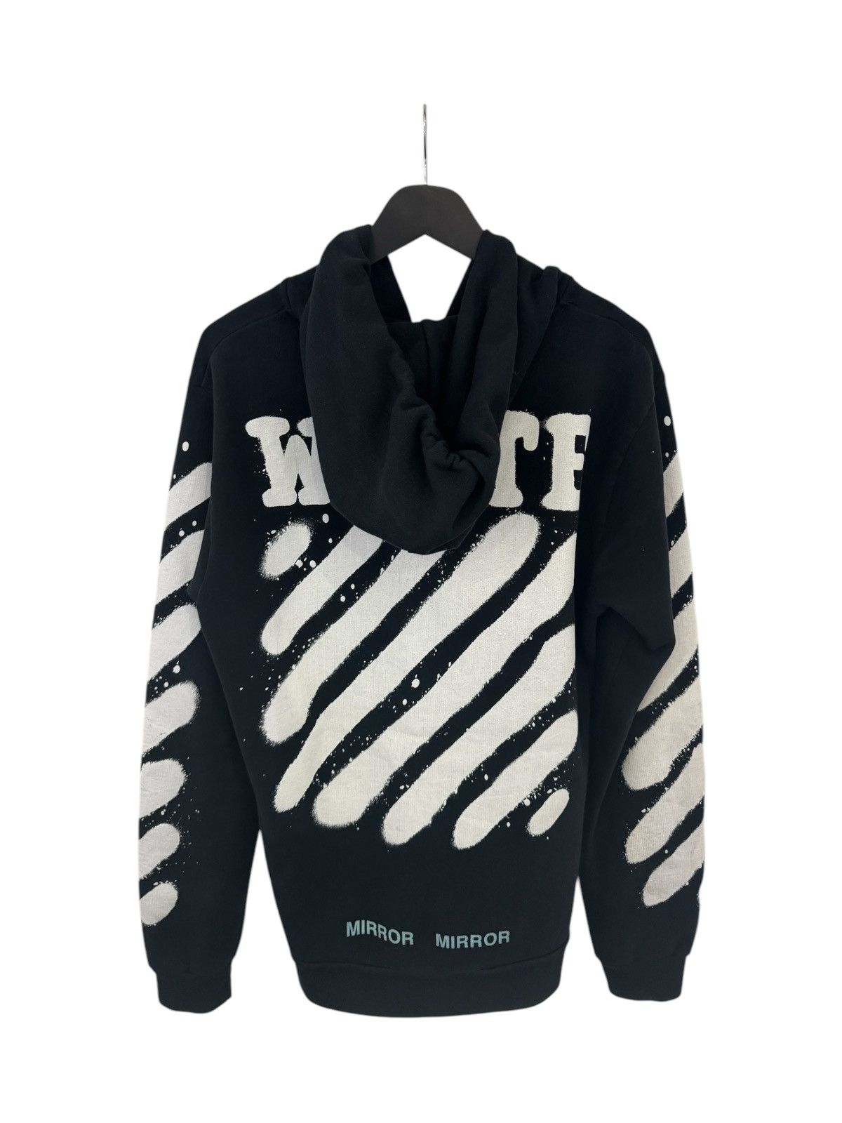 Off-White off white hoodie diagonal spray Size US M / EU 48-50 / 2 - 2 Thumbnail