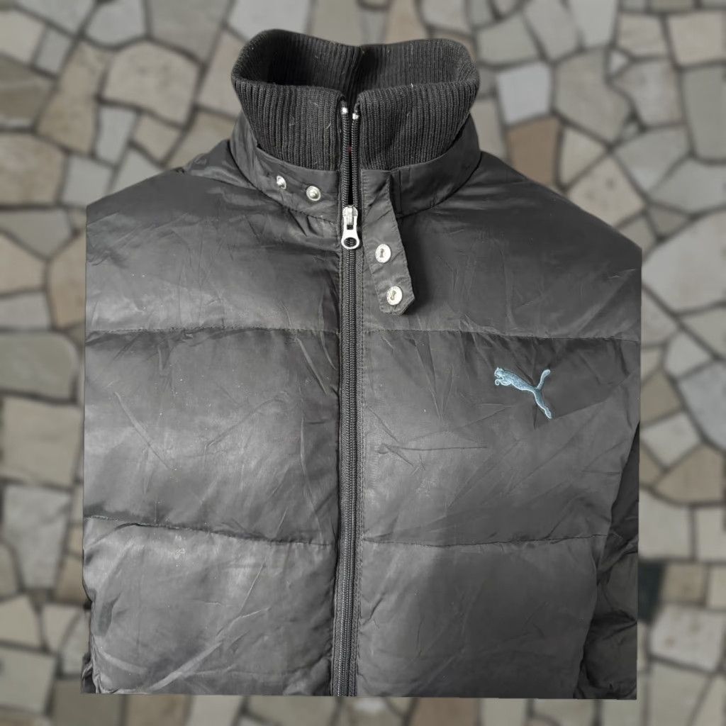 Puma Puma Black Puffer Jacket XL Mens - Full Zip, Rib Collar, Logo, Winter, Regular Size - Black, PUMA Jacket - XL (Fits Large) Size US XL / EU 56 / 4 - 1 Thumbnail