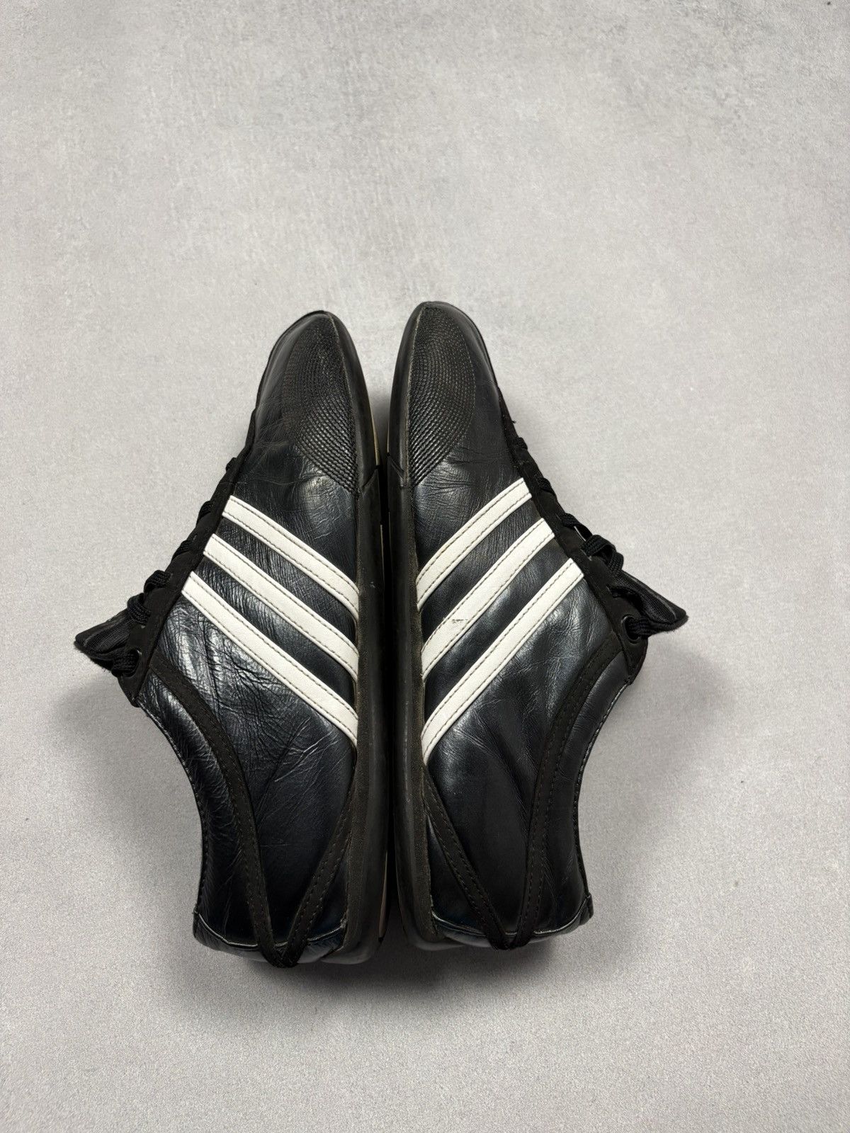 Adidas Vintage Adidas Leather Trainers Y2K 00s Sneakers 2007 Black Size US 7 / IT 37 - 5 Thumbnail