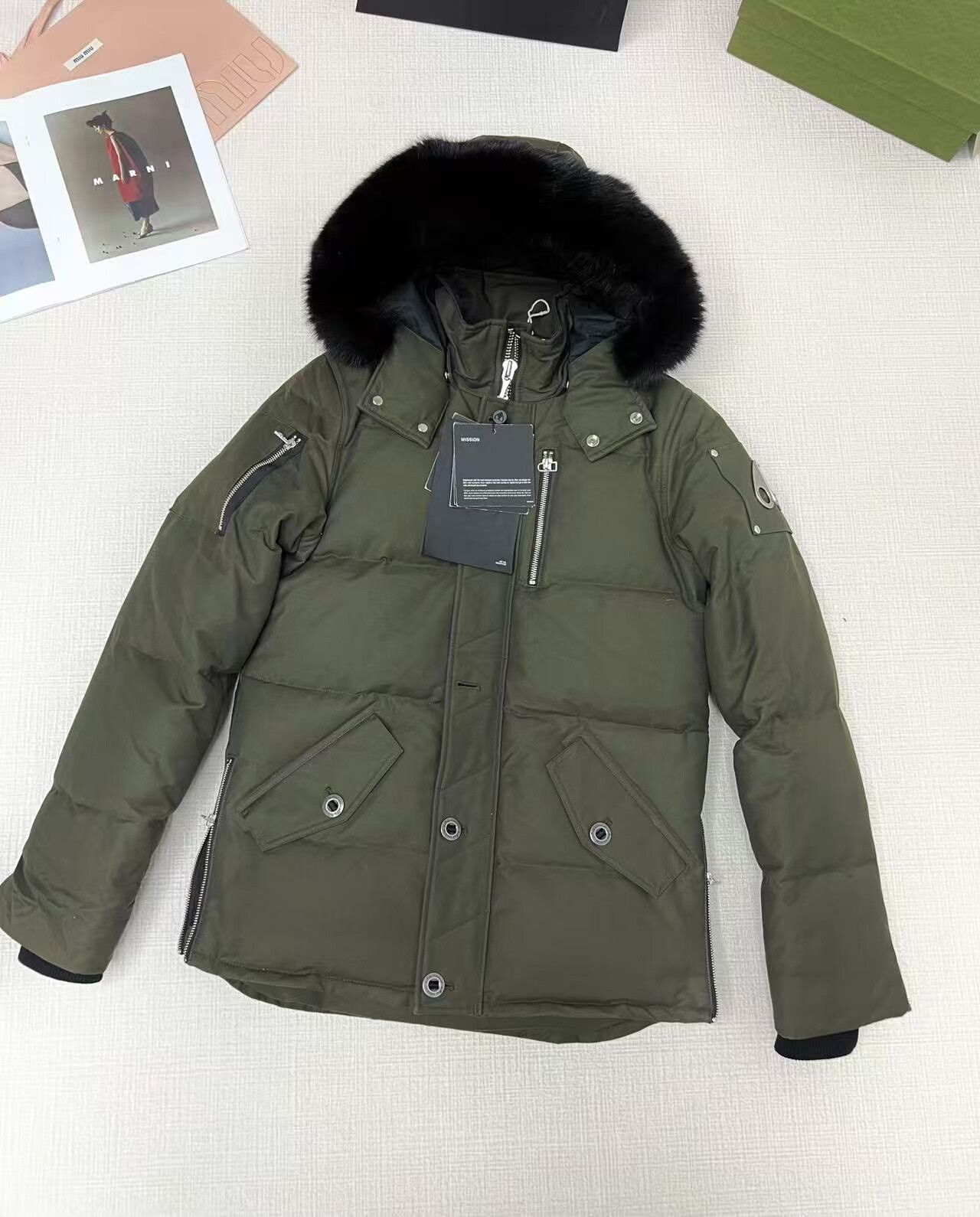 Moose Knuckles Moose Knuckles Olive Green Down Jacket Size US S / EU 44-46 / 1 - 1 Thumbnail