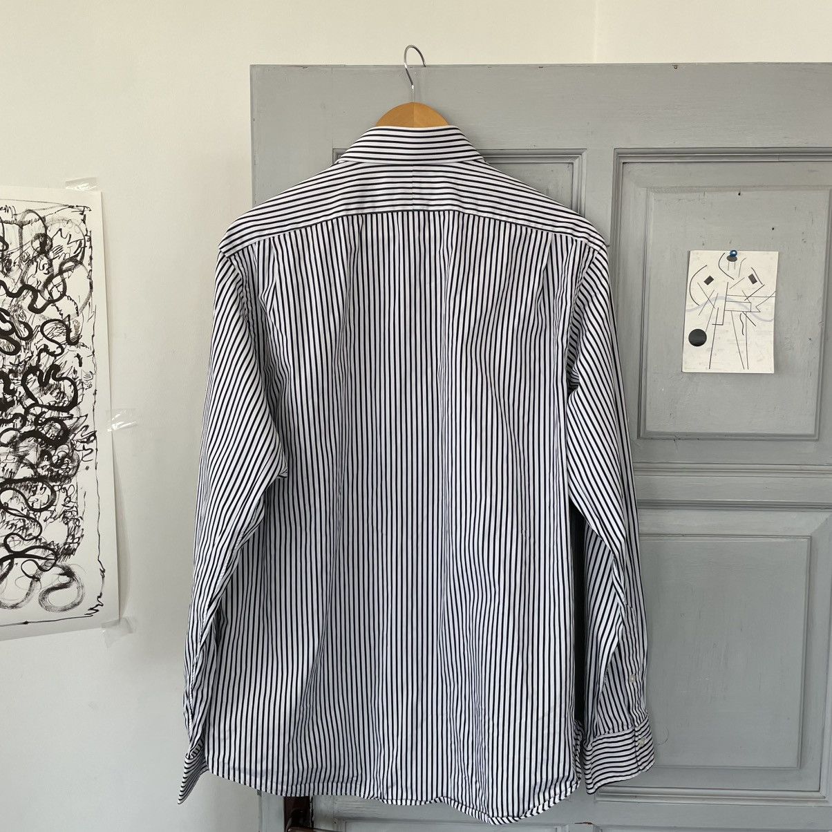 Polo Ralph Lauren Vintage Polo Ralph Lauren Striped Shirt purple logo Size US L / EU 52-54 / 3 - 10 Thumbnail