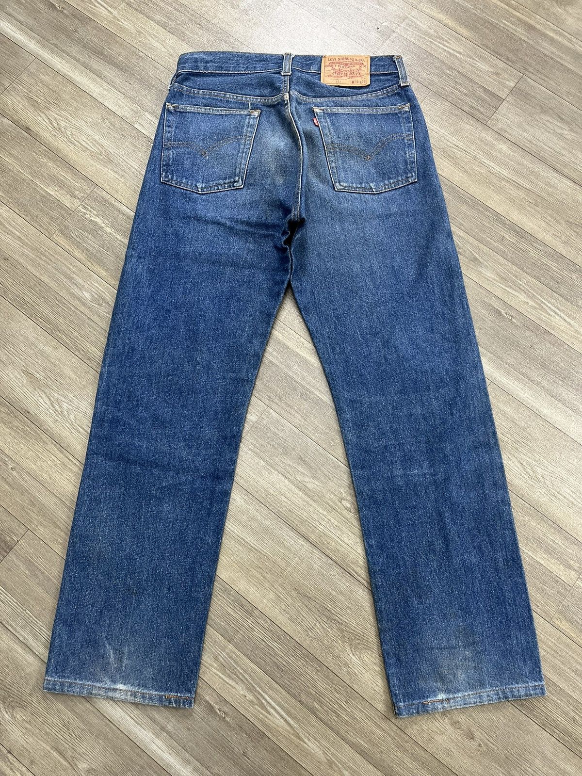 Levi's Vintage Clothing 🇺🇸1970s Vintage Levis 501 USA 30x36 Blue Straight Leg Jeans Size US 30 / EU 46 - 20 Thumbnail