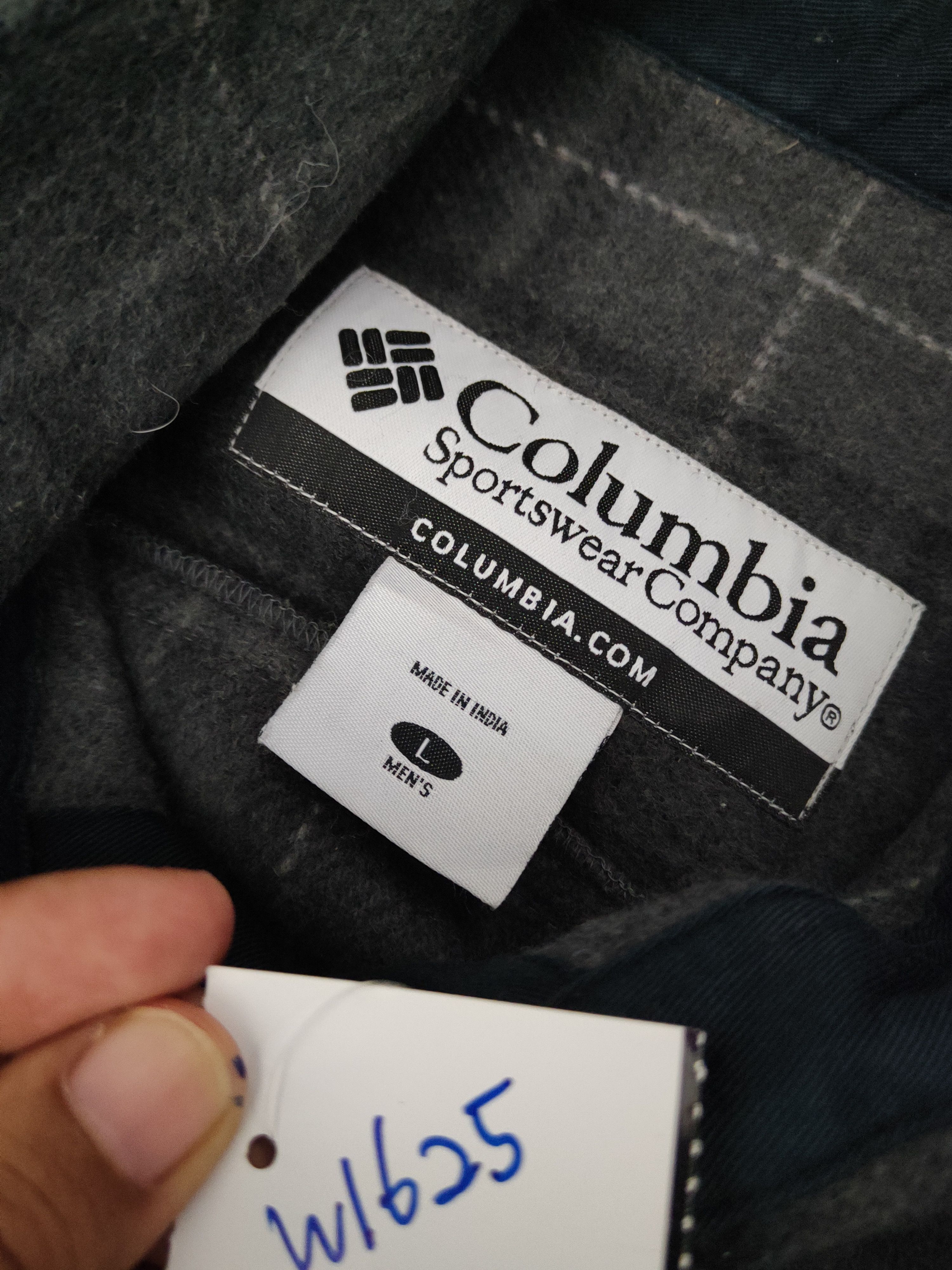 Columbia × Japanese Brand × Vintage Columbia Dark Gray Wool shirt #W1625 Size US L / EU 52-54 / 3 - 13 Thumbnail