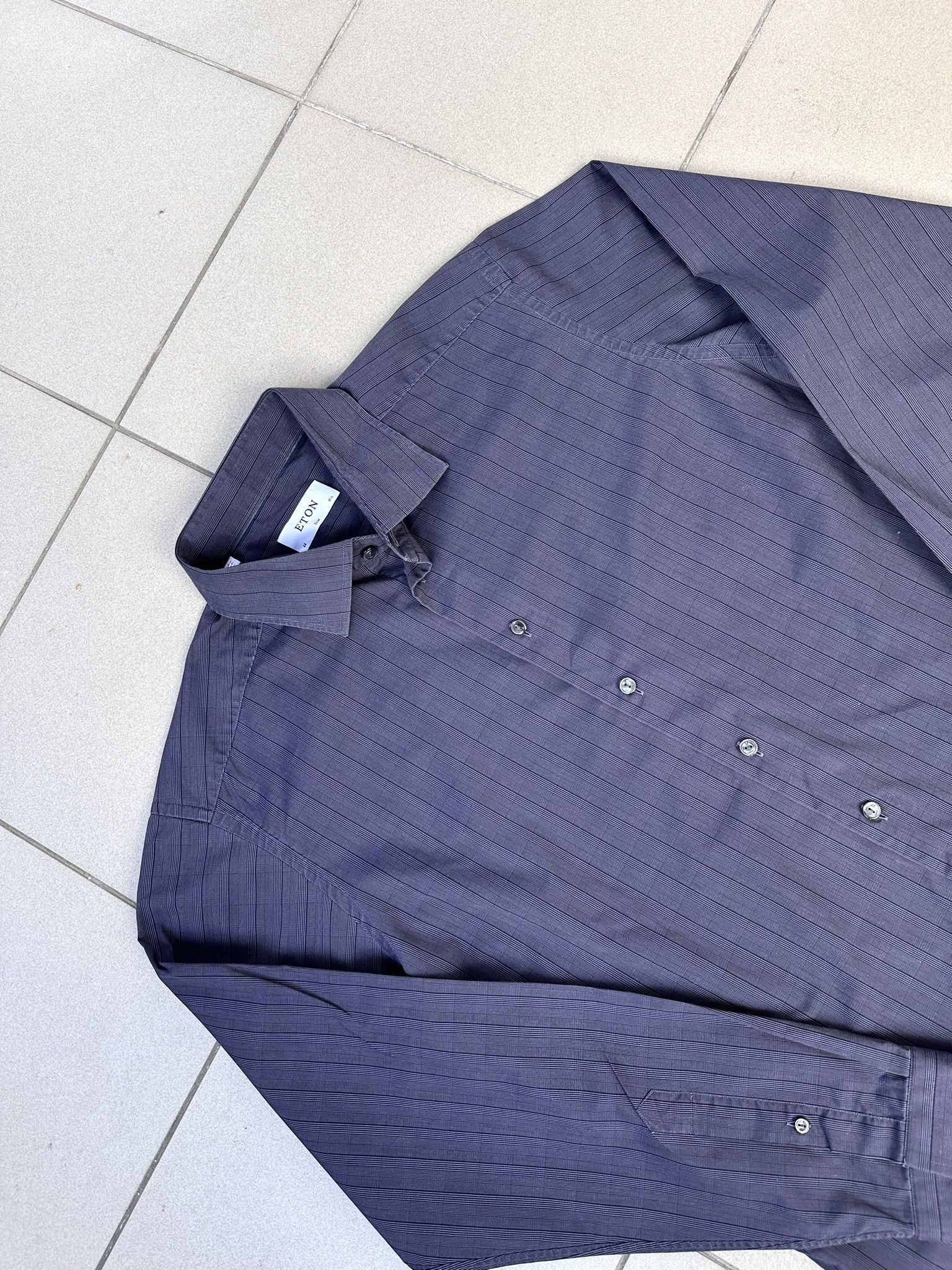 Eton Eton button up men elegant shirt slim striped Size US L / EU 52-54 / 3 - 2 Thumbnail