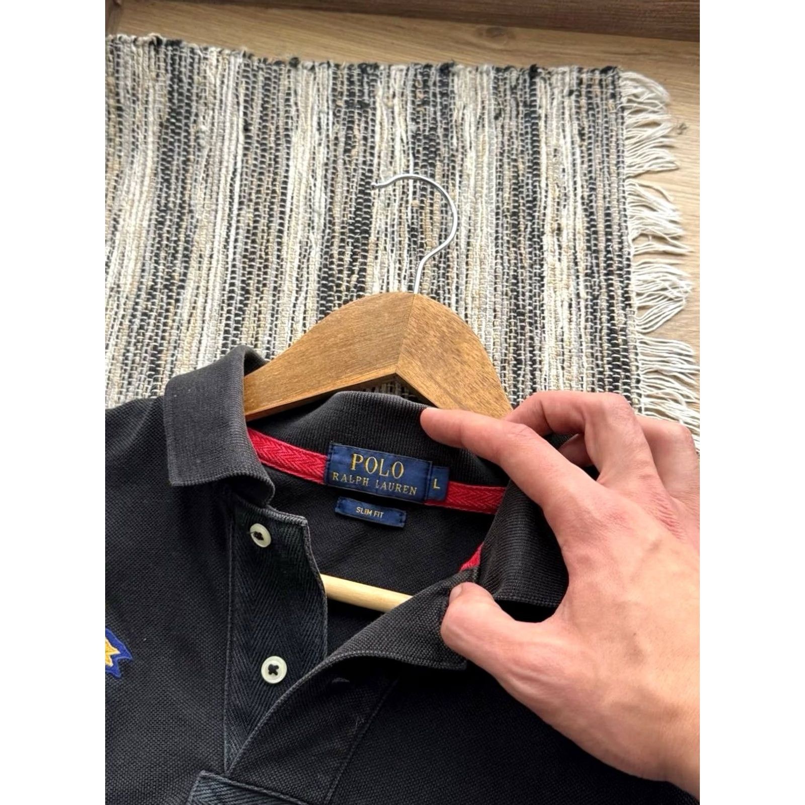 Polo Ralph Lauren VINTAGE Polo Ralph Lauren Big Pony Marine Supply Polo T Shirt Mens L Black 90s City Classic Retro USA College LoungWear Size US L / EU 52-54 / 3 - 6 Thumbnail