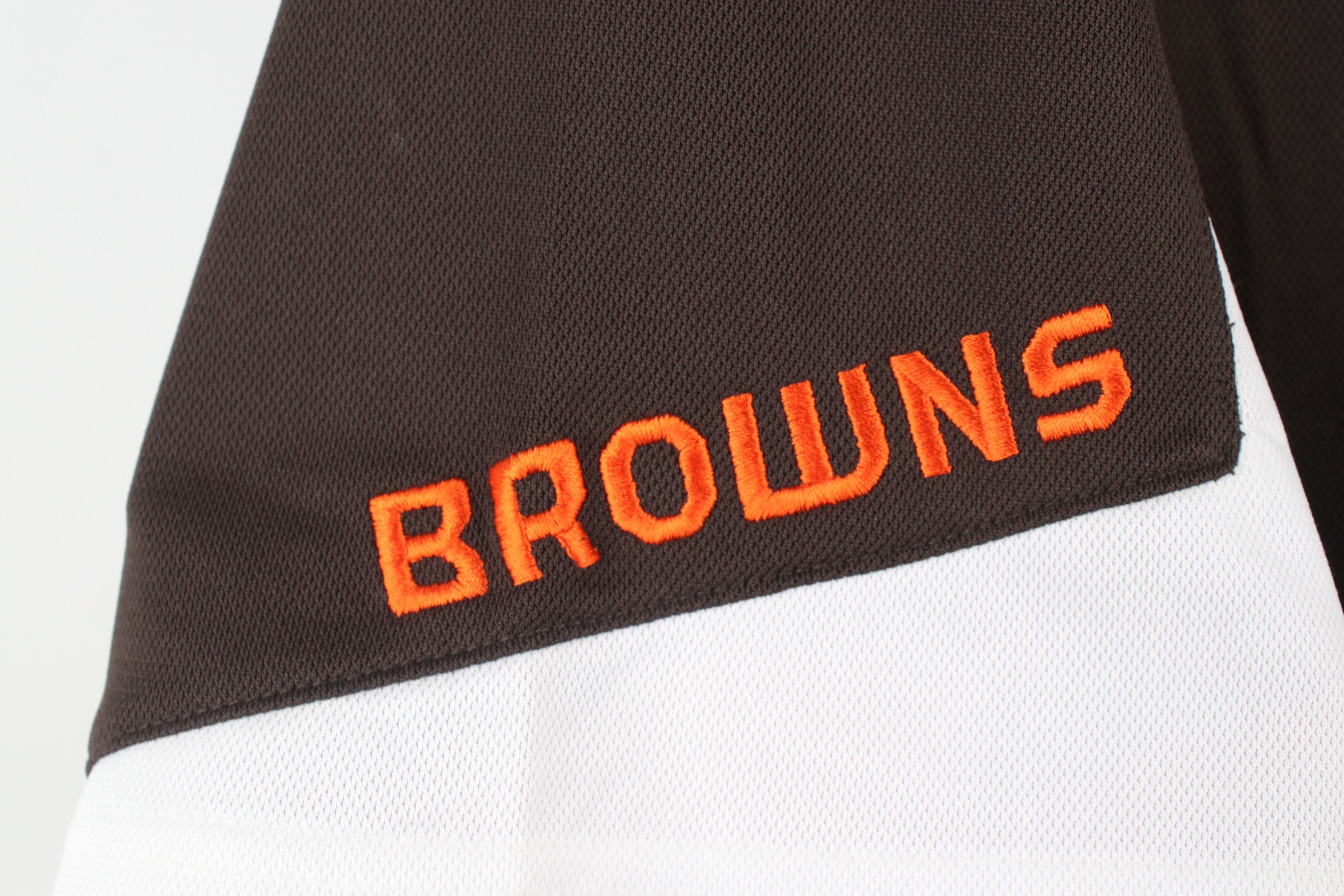 Reebok × Vintage Deadstock Vintage Y2K Reebok Cleveland Browns Football Polo Size US L / EU 52-54 / 3 - 7 Thumbnail
