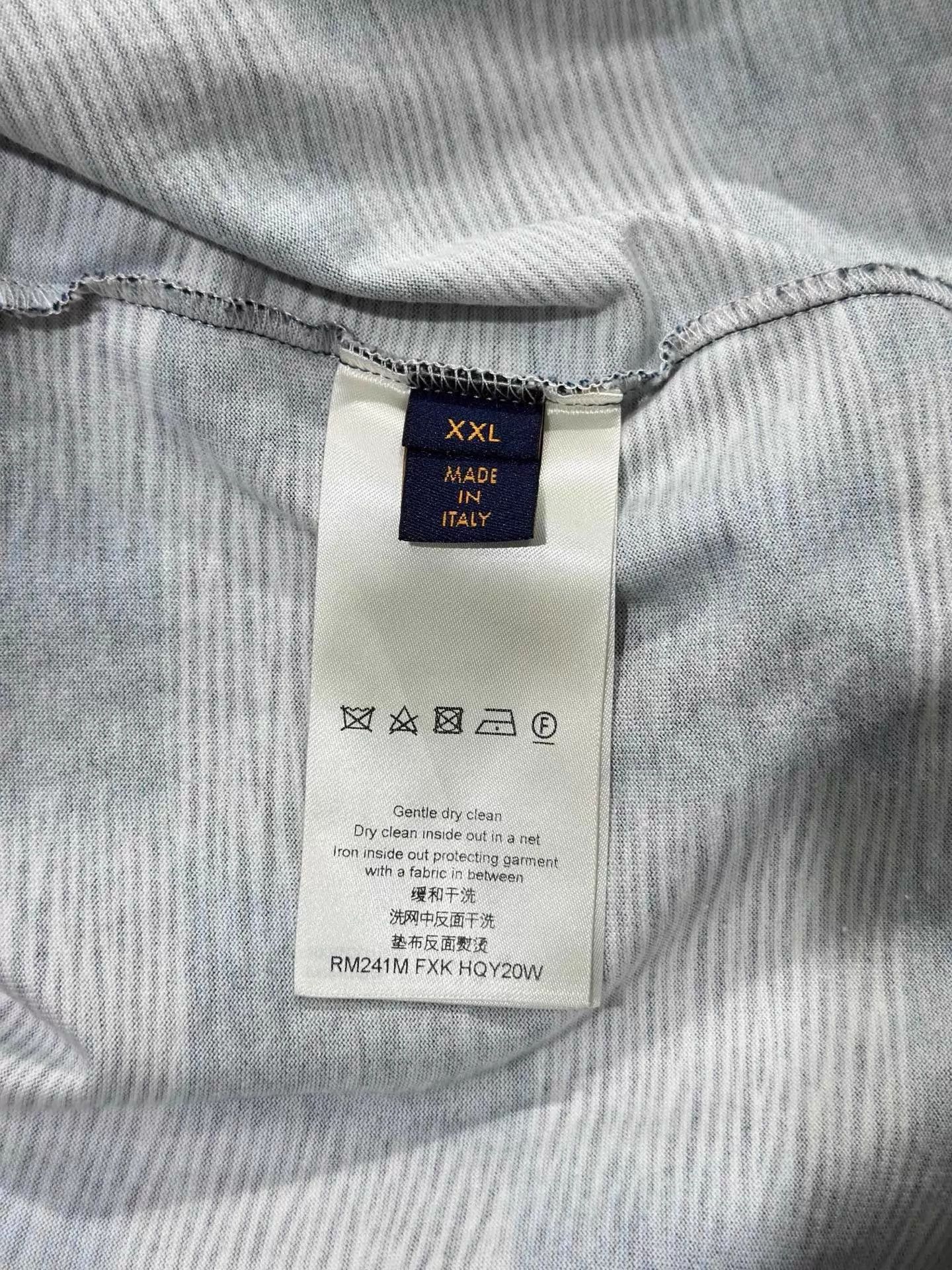 Louis Vuitton LOUIS VUITTON SS24 Check Print Crewneck Tee Gray XXL Size US XXL / EU 58 / 5 - 5 Thumbnail