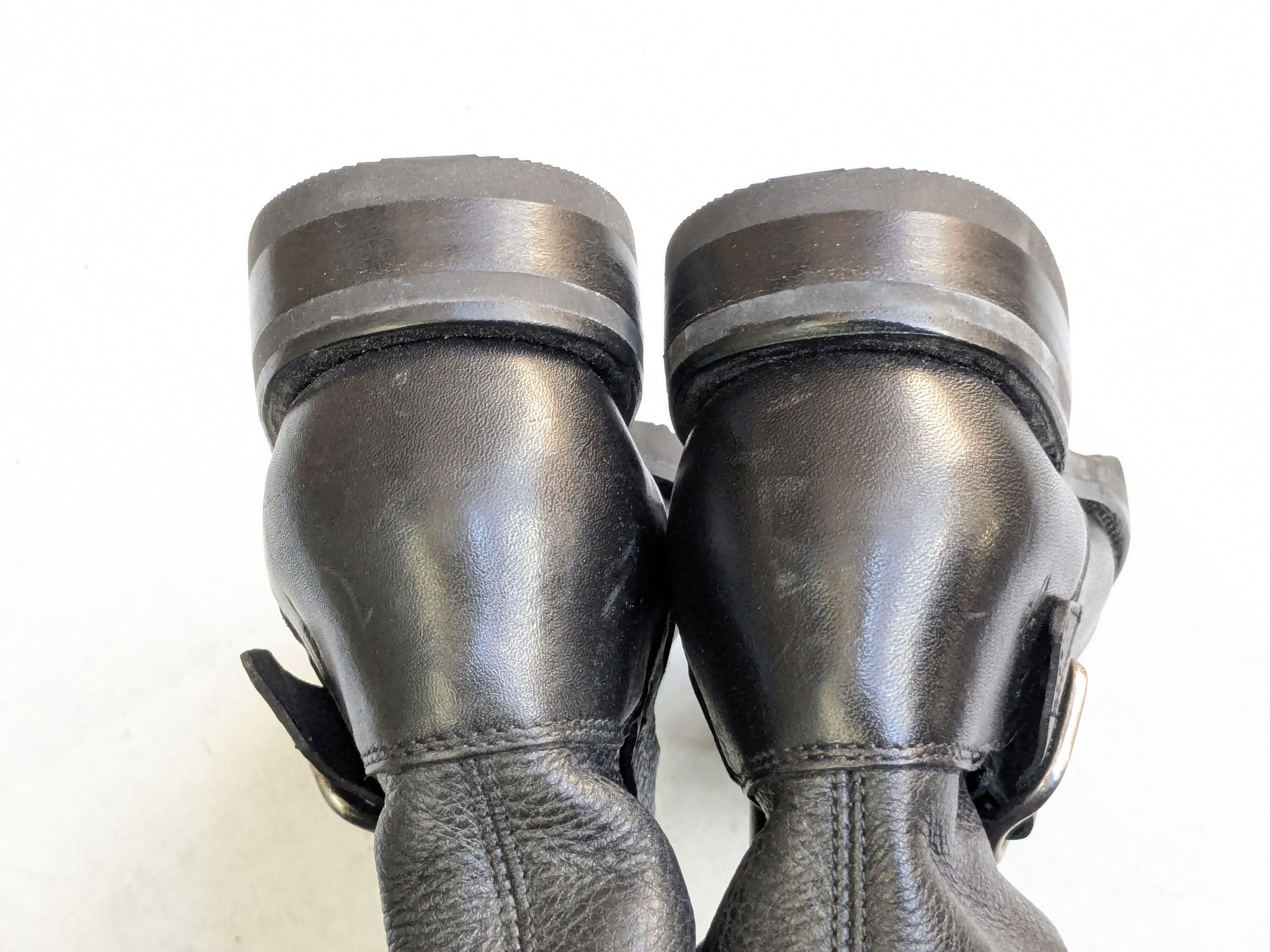 Frye Frye Engineer Boots Black 7 Leather Buckle Size US 7 / EU 40 - 13 Thumbnail