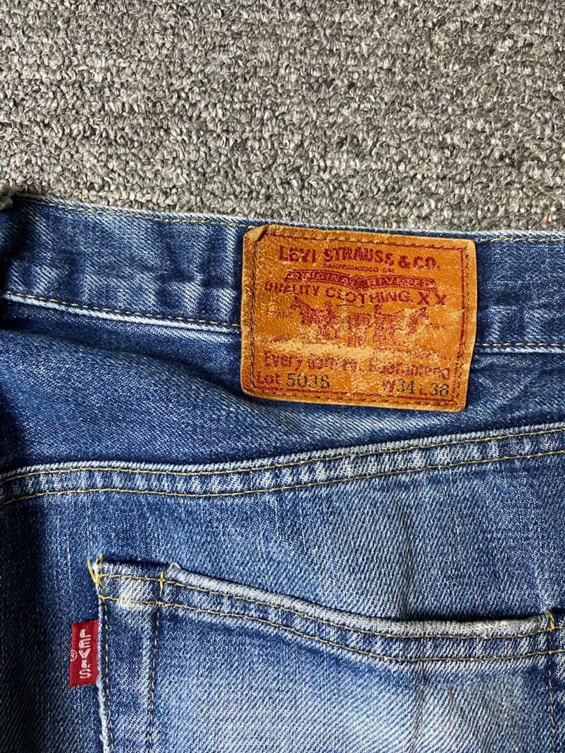 Levi's 🔥 LEVIS Selvedge Distressed Denim Jeans 🔥 (135) Size US 34 / EU 50 - 2 Thumbnail