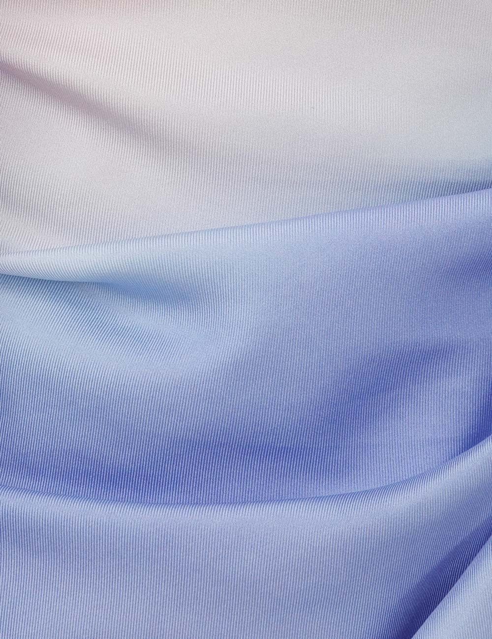 Zimmermann oc11z0525 Scarf Mini Dress in Blue & Beige Size M / US 6-8 / IT 42-44 - 6 Thumbnail