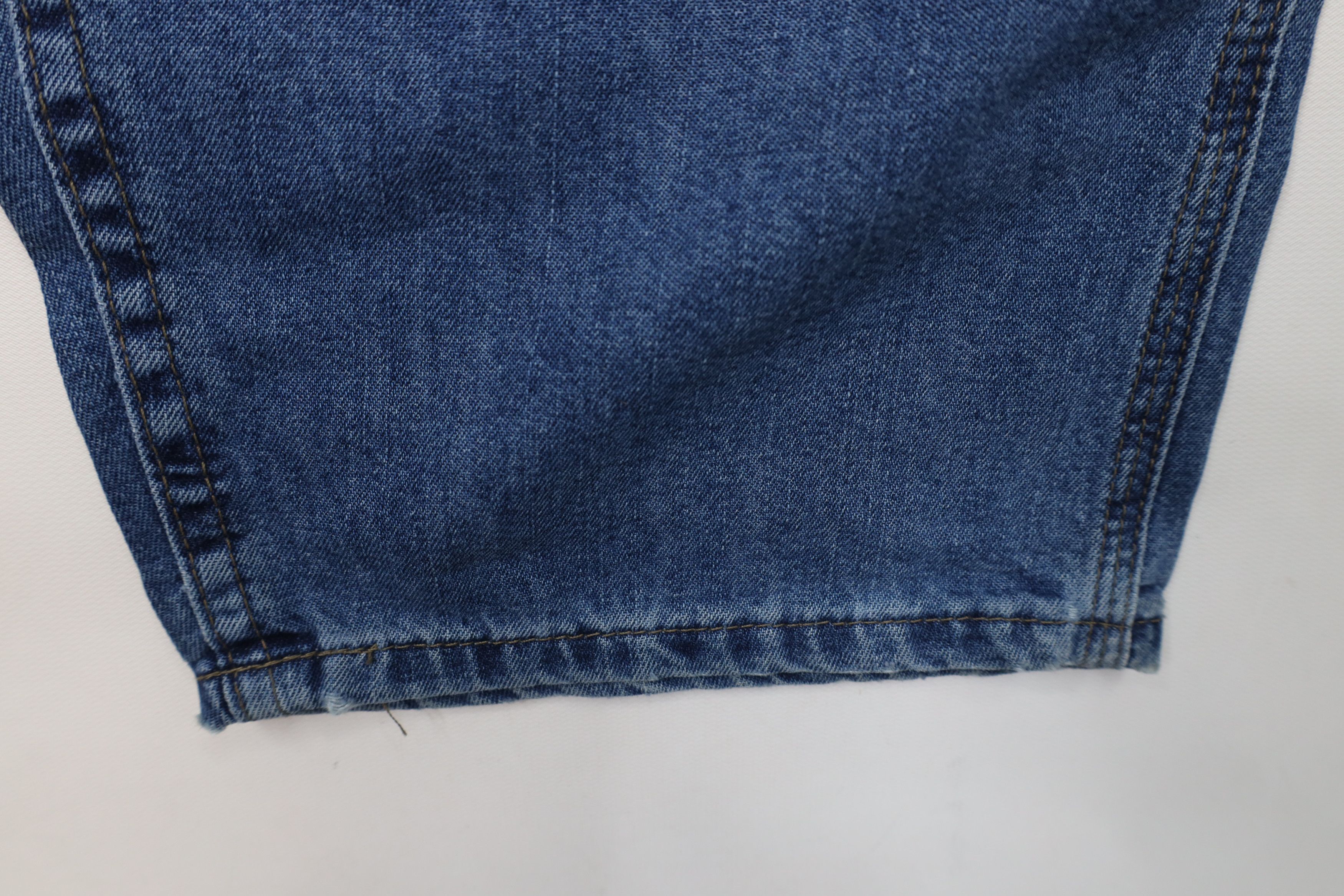 Lee × Vintage Vintage 90s Lee Rivet Wide Leg Dungaree Denim Jeans Blue Size 38" / US 16 / IT 52 - 5 Thumbnail