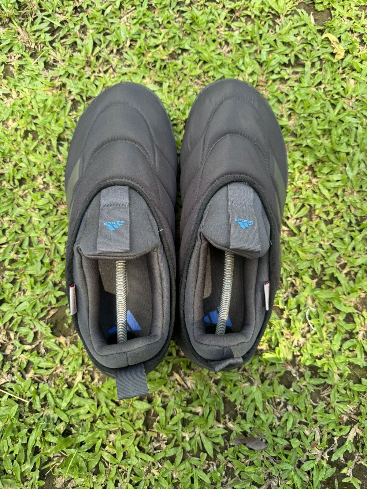 Adidas Adidas Adipuff ‘black carbon bright royal’ Size US 12 / EU 45 - 5 Thumbnail