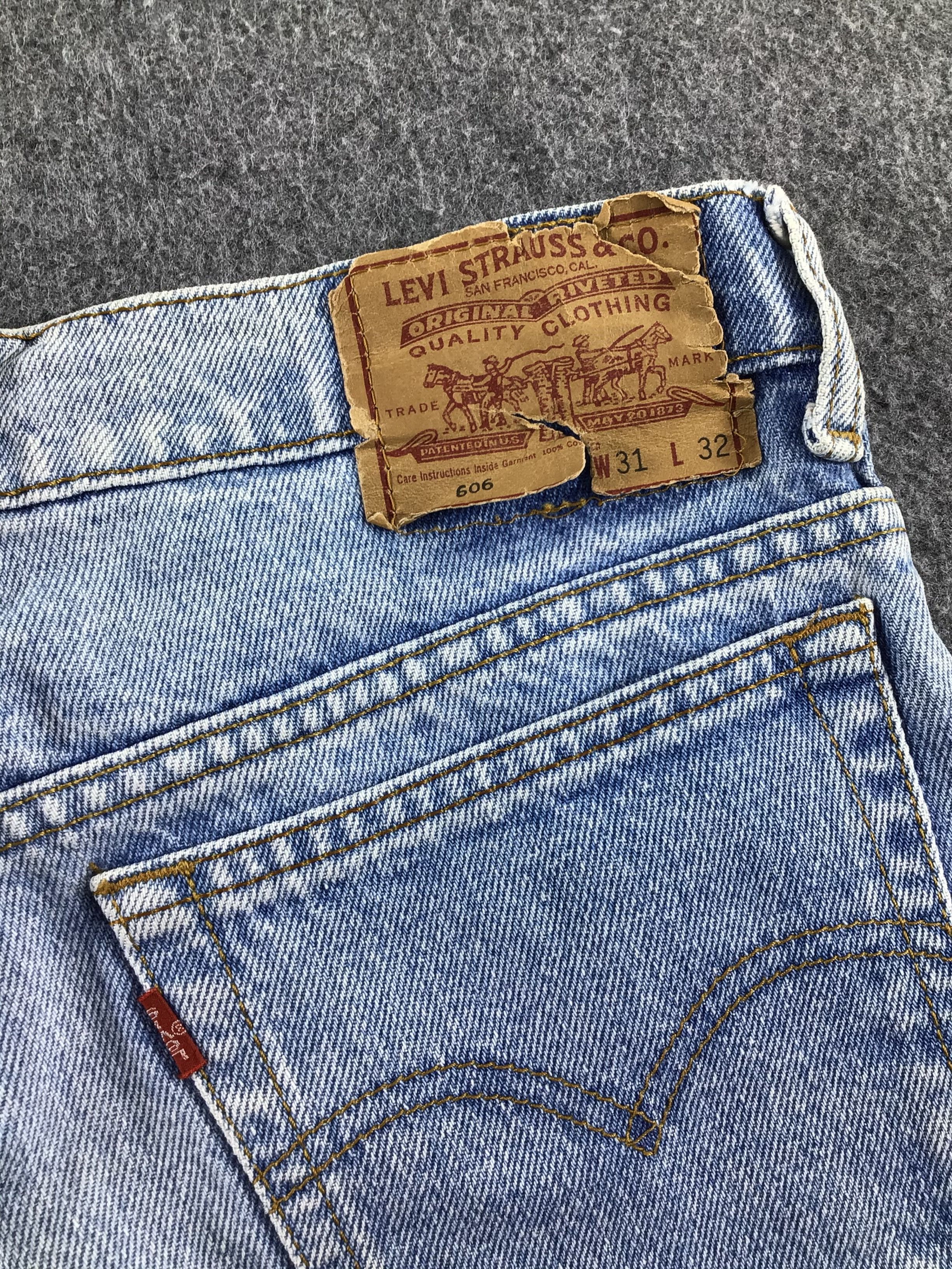 Levi's Vintage Light Wash Levis 606 Jeans-JM191 Size US 30 / EU 46 - 5 Thumbnail