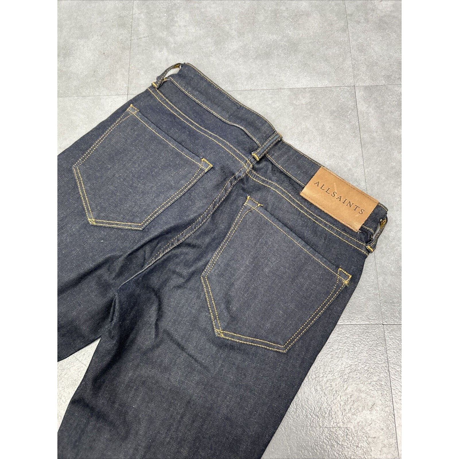 Allsaints ALL SAINTS Button Fly Dark Wash Women’s Skinny Jeans Size 26 Size 26" / US 2 / IT 38 - 6 Thumbnail
