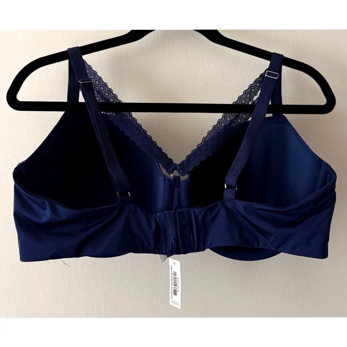 Vintage Adore Me Bra Navy Lace Strappy Underwire Regular Padding T-Shirt Bra 40DD Womens NWT Size ONE SIZE - 2 Thumbnail