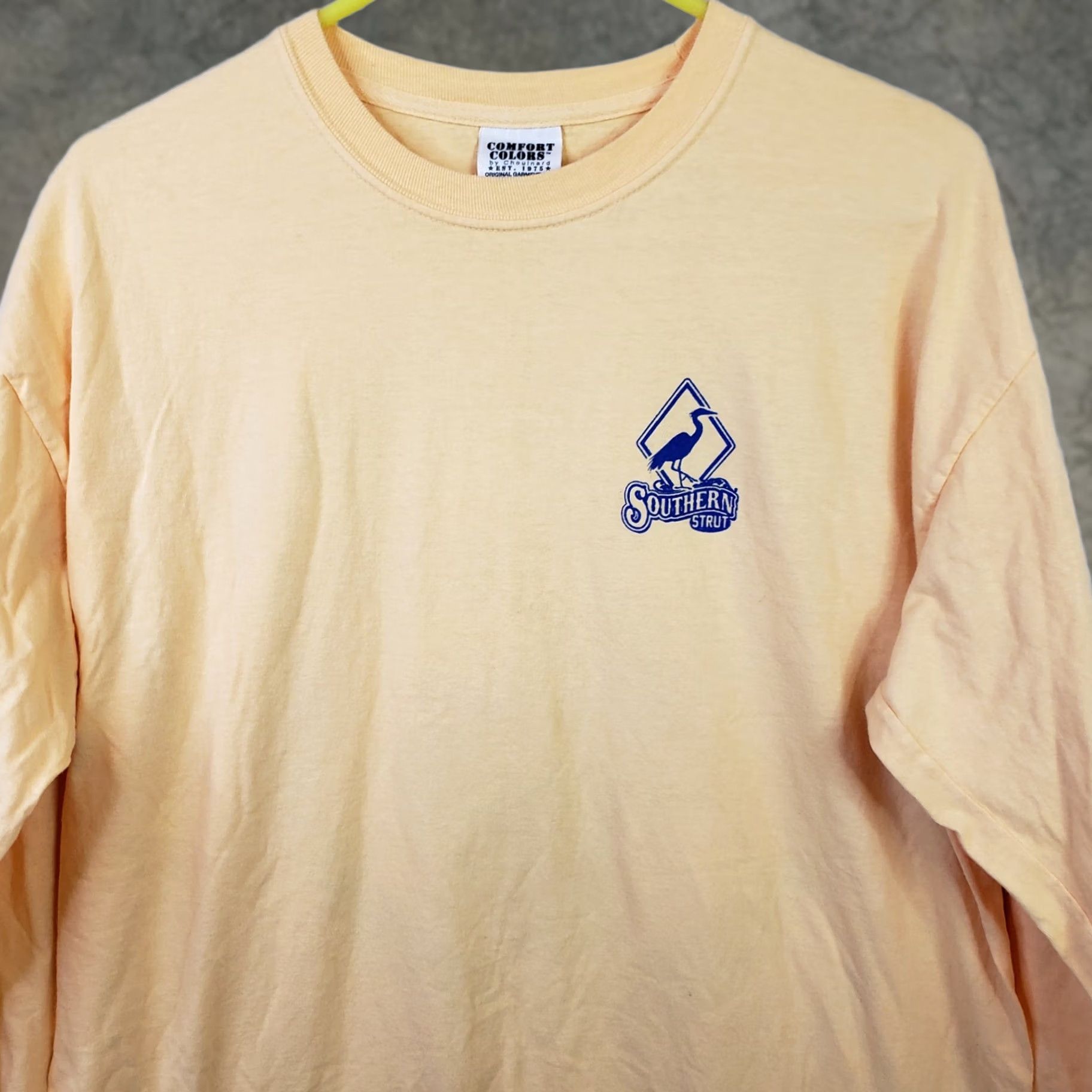 Vintage Southern Strut T-Shirt Men's L Yellow USA Ducks Long Sleeve Logo Shirt Size US L / EU 52-54 / 3 - 1 Thumbnail
