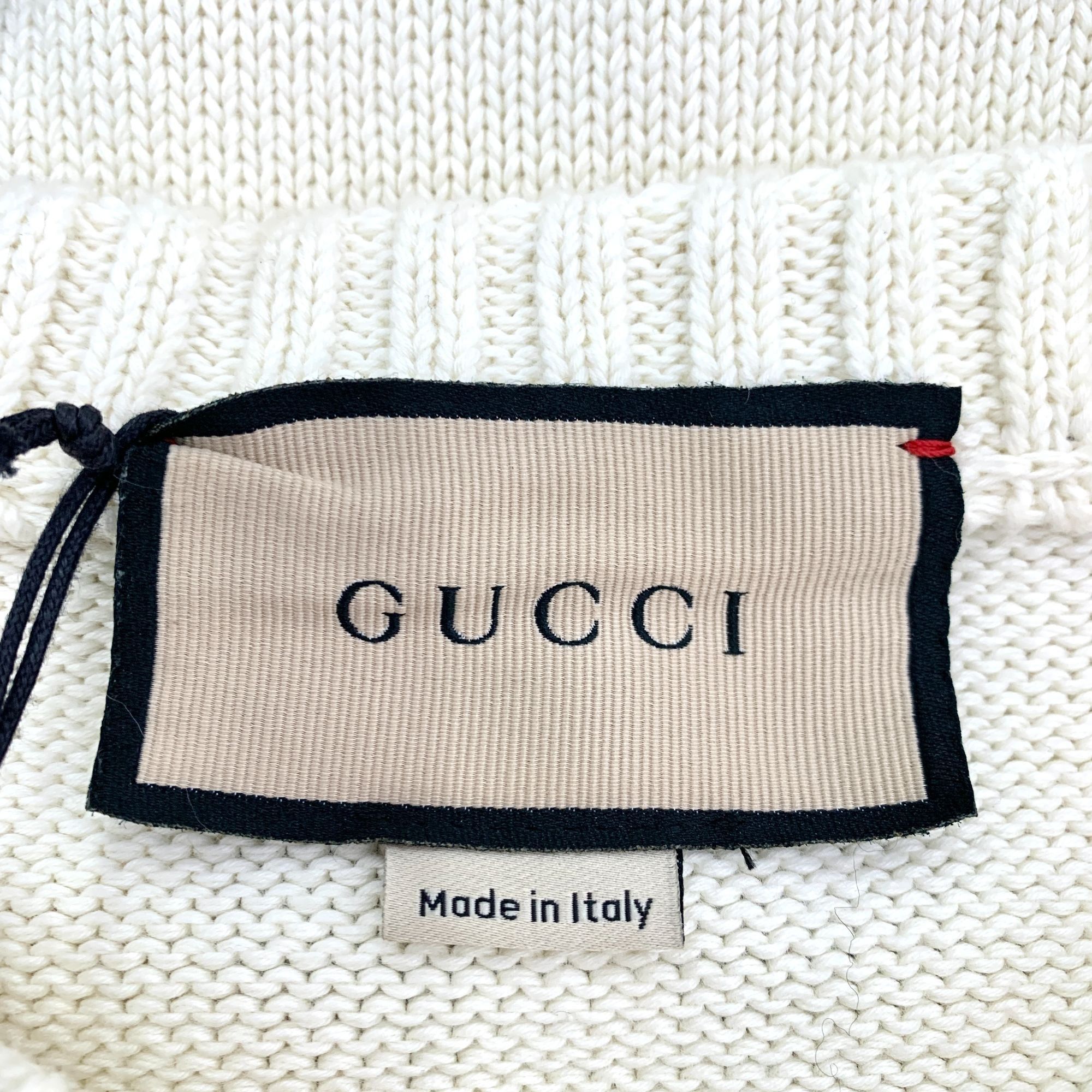 Gucci Gucci Ivory Wool Sweater With Black Bow Details & GG Accents Size XS / US 0-2 / IT 36-38 - 5 Thumbnail