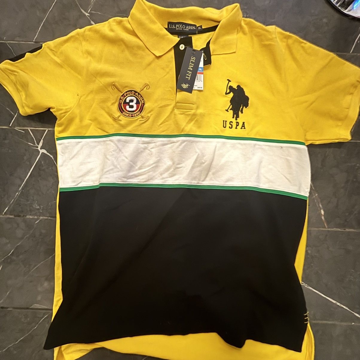 U.S. Polo Assn. Rare Tags On Striped Polo Ralph Lauren Size US XL / EU 56 / 4 - 1 Thumbnail