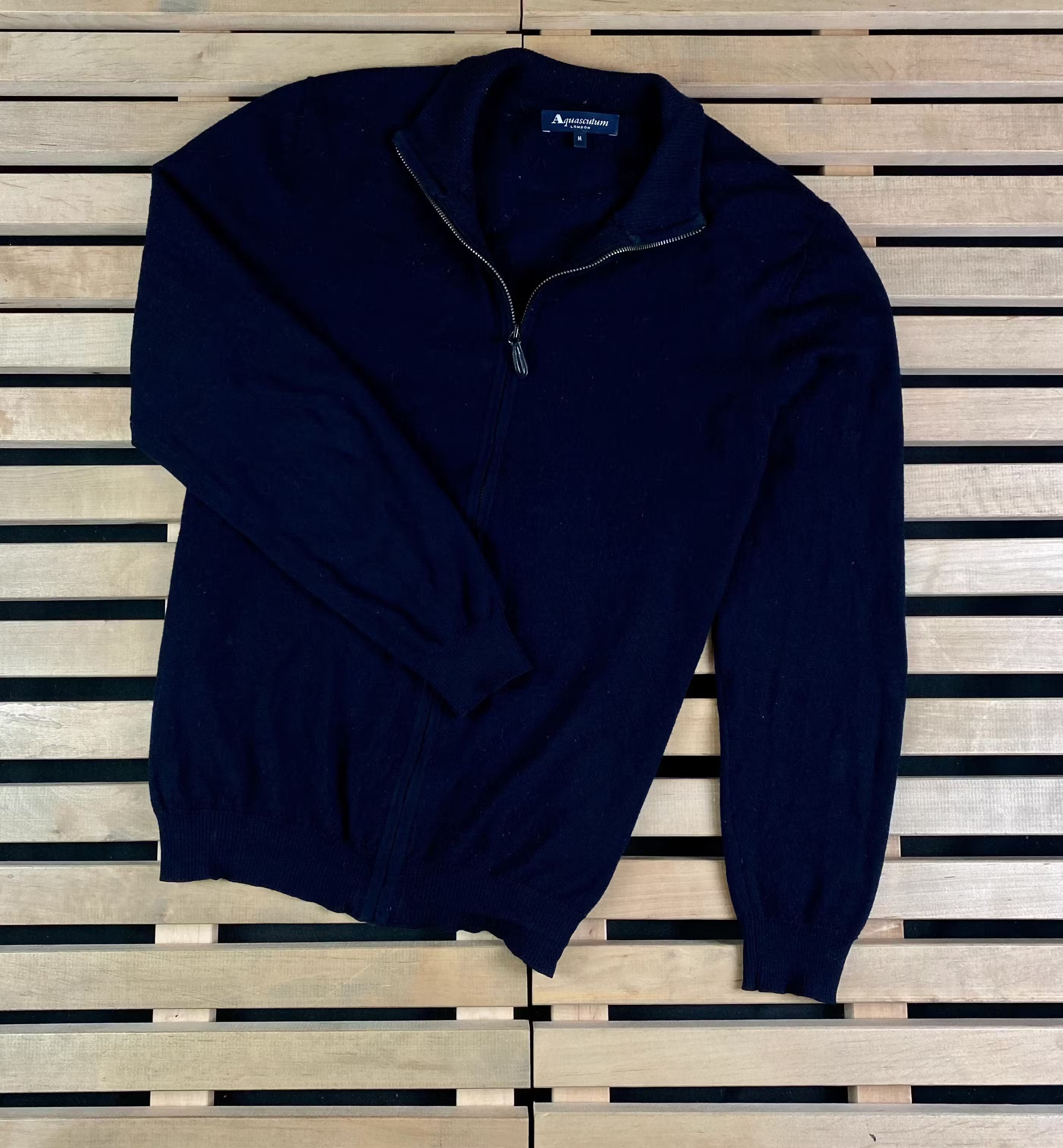 Aquascutum Mens Sweater Full Zip Aquascutum Size M Size US M / EU 48-50 / 2 - 1 Thumbnail