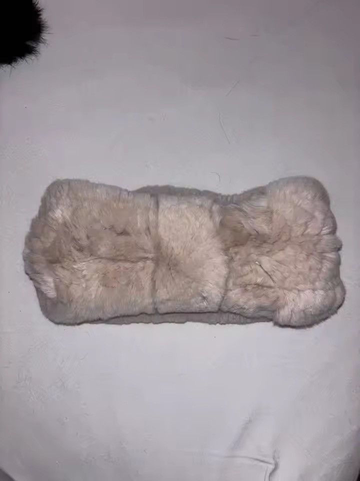 Japanese Brand fur knitted elastic headband Size ONE SIZE - 5 Thumbnail