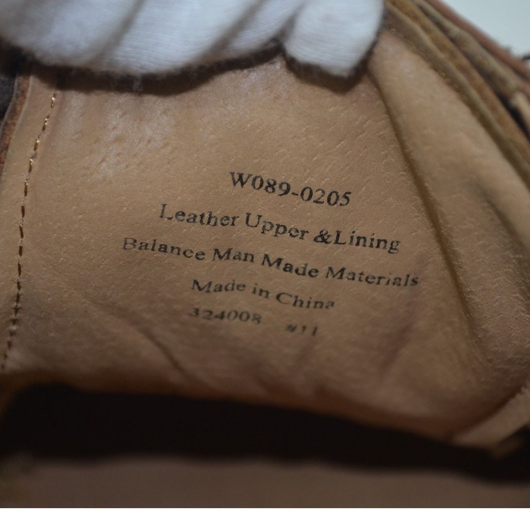 Other Borelli Brown Men's Oxford Lace Up Leather Round Toe Size 11 Size US 11 / EU 44 - 6 Thumbnail